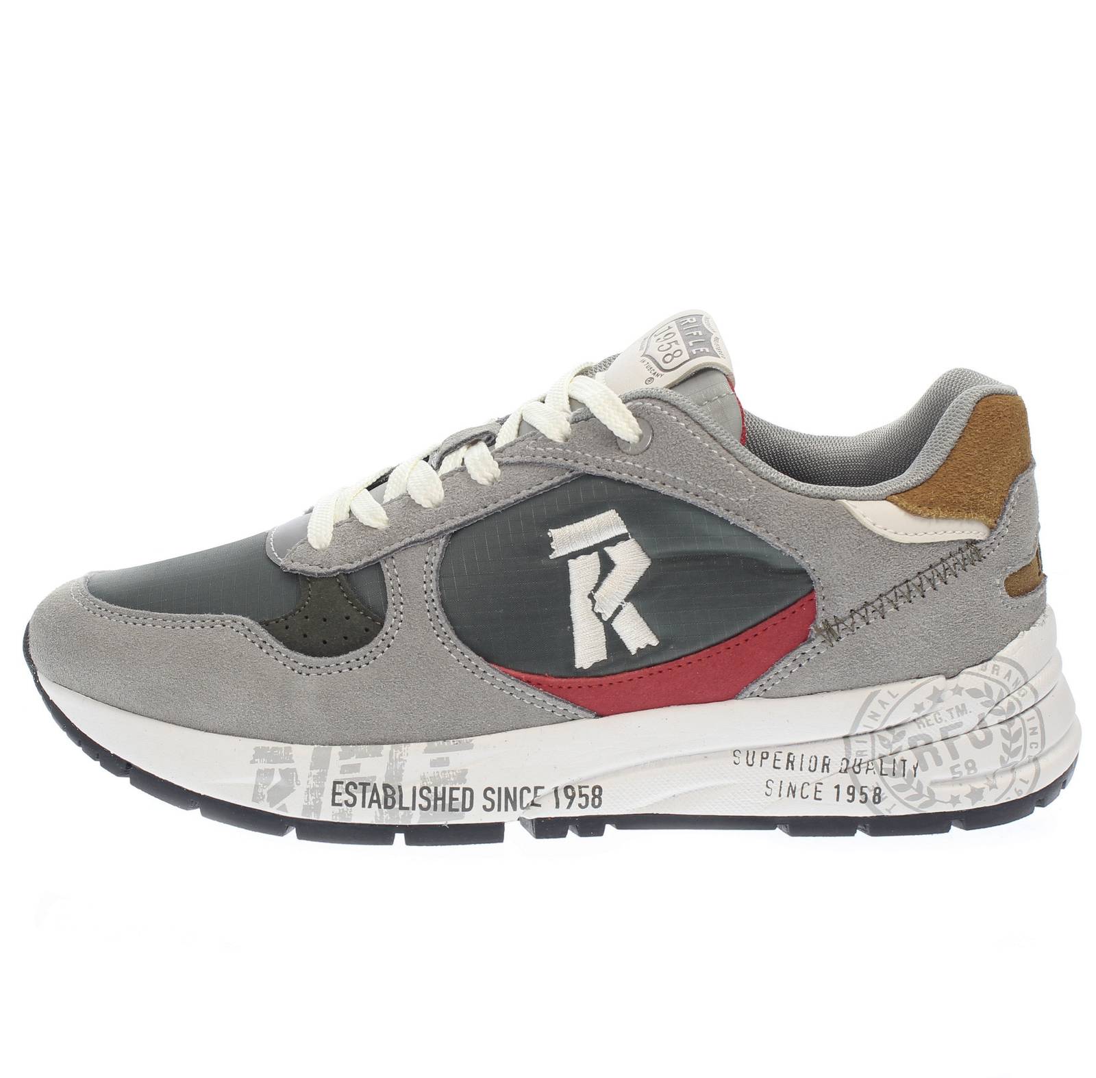RIFLE Flint - Sneakers basses en daim Homme vert Photo 3