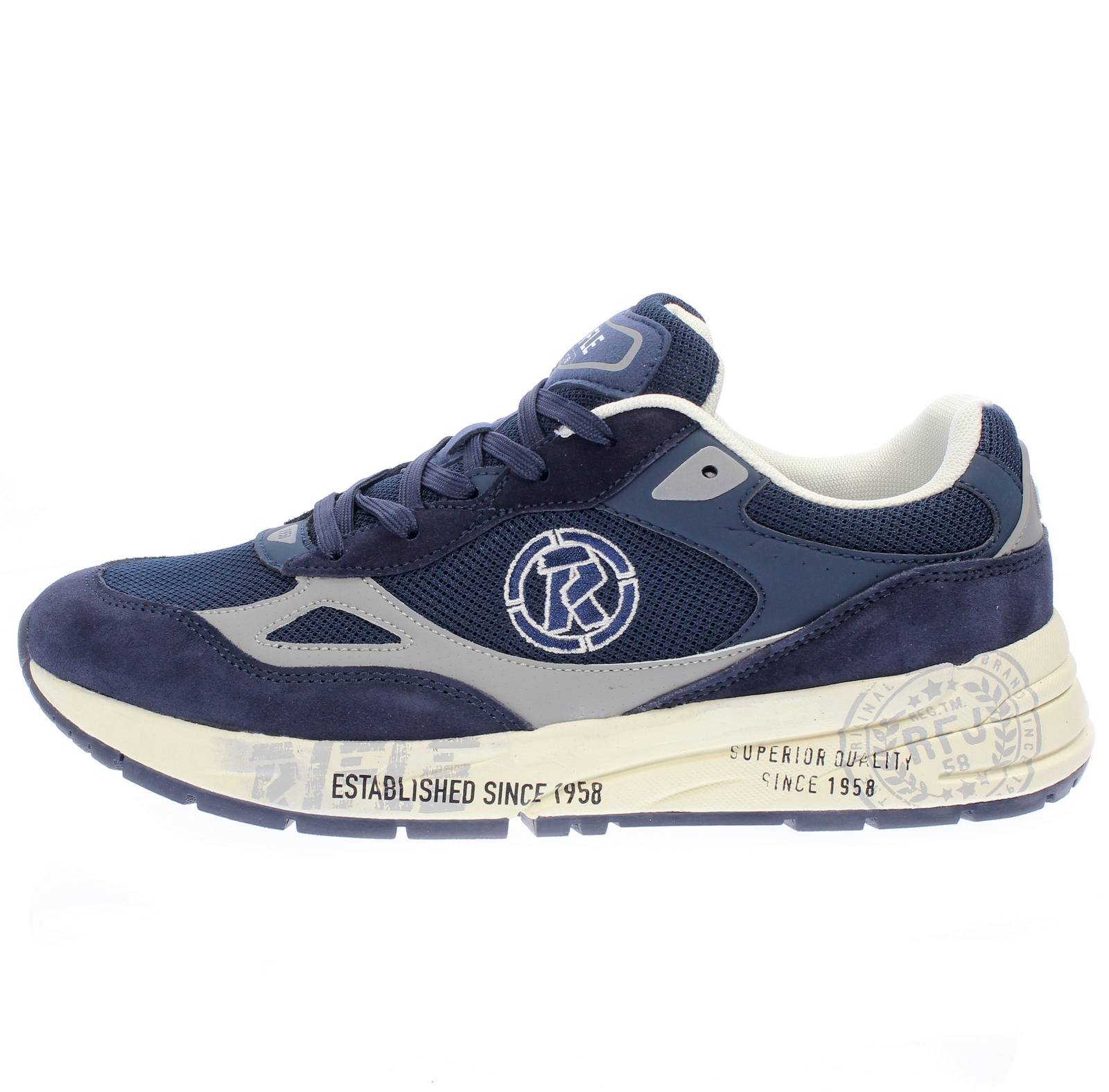 RIFLE Cooper - Low Sneakers in Suede Man blue Photo 3