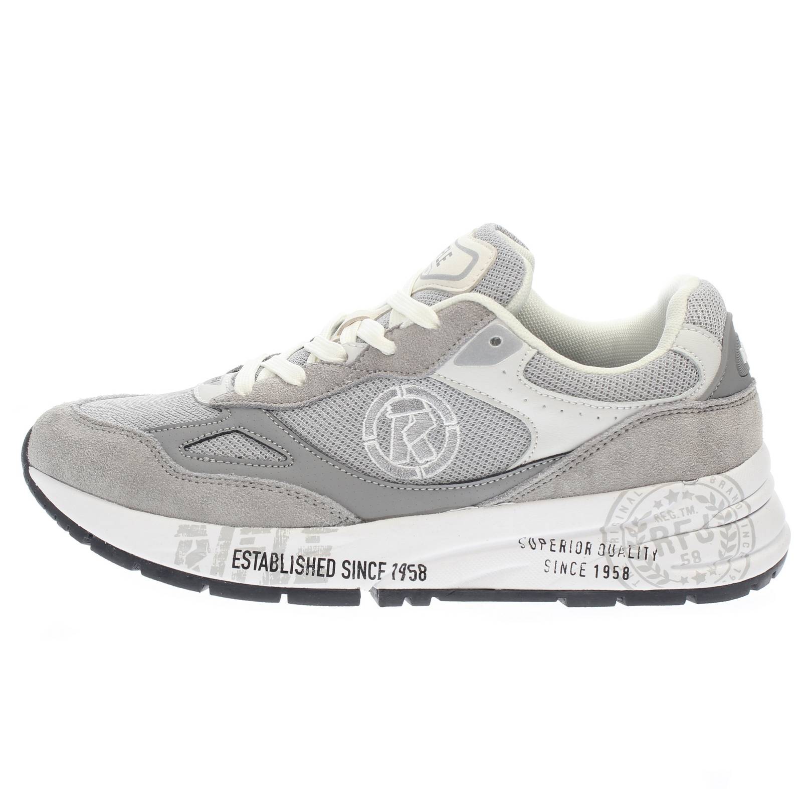 RIFLE Cooper - Sneakers basses en daim Homme gris Photo 3