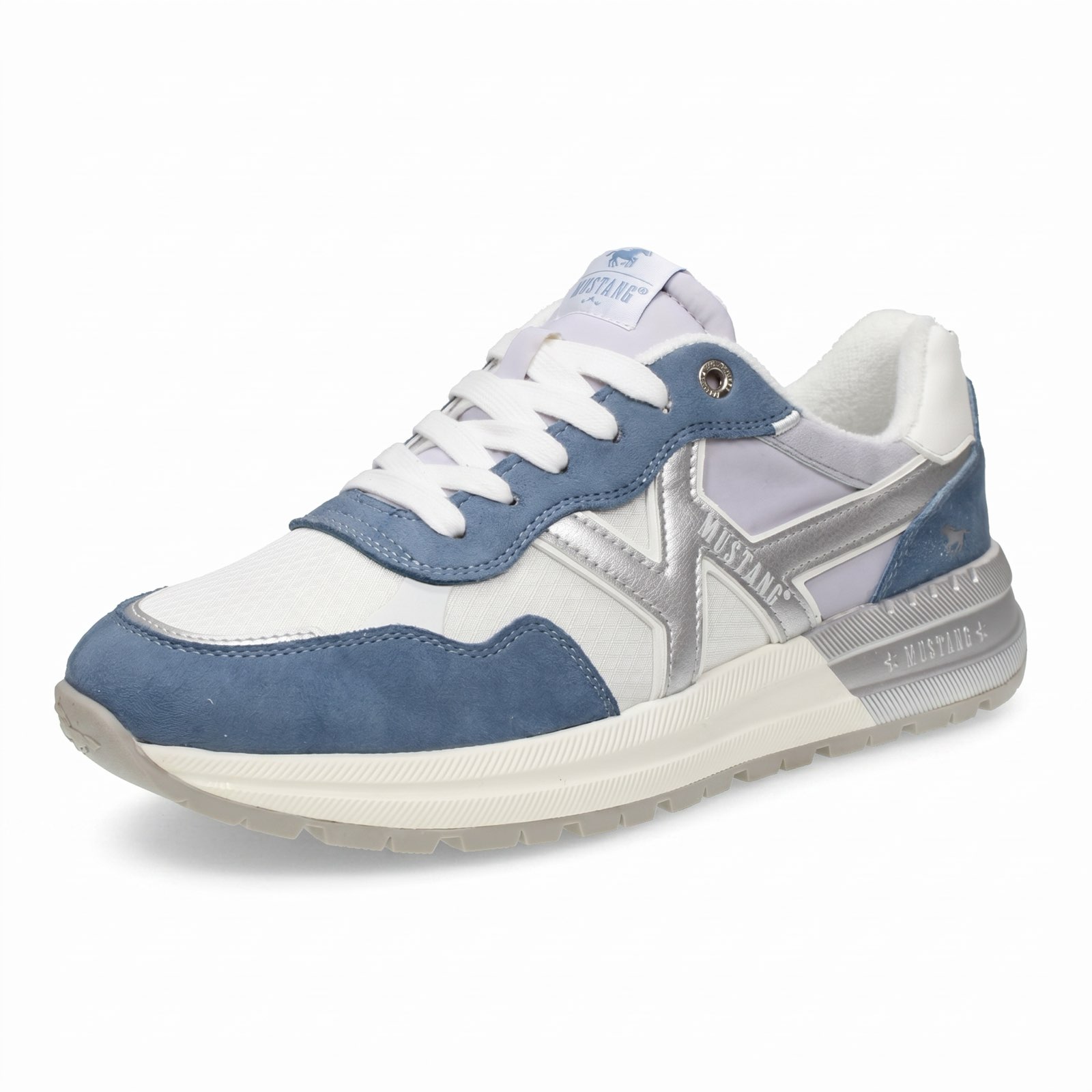 MUSTANG Niedrige Textilschuhe Damen hellblau Foto 1
