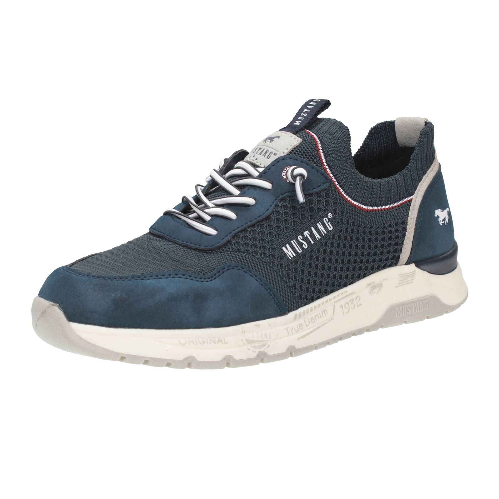 MUSTANG Fabric sneakers Man blue Photo 1