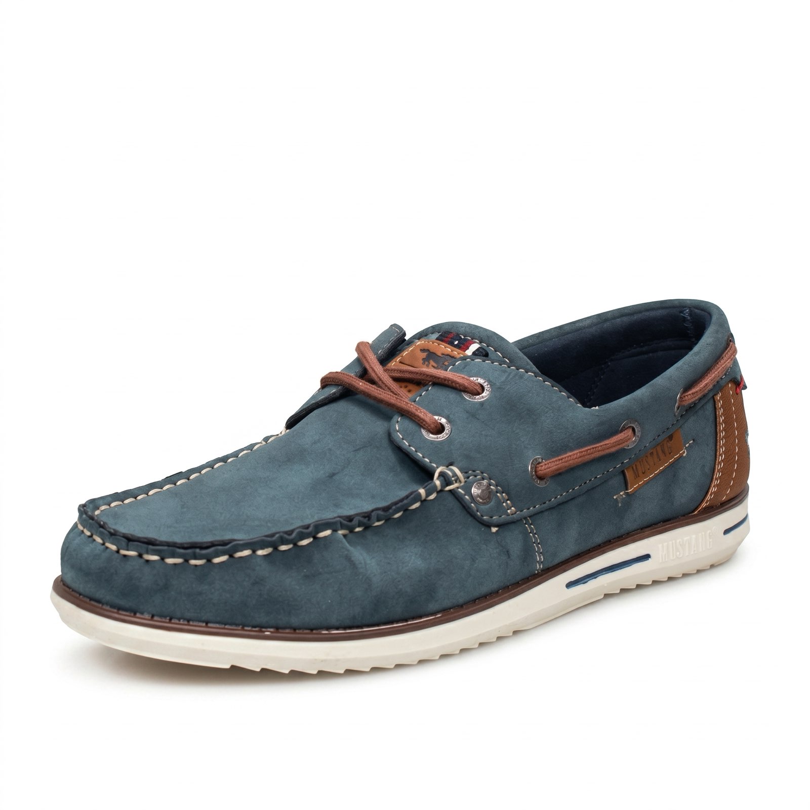 MUSTANG Chaussures bateau Homme bleu