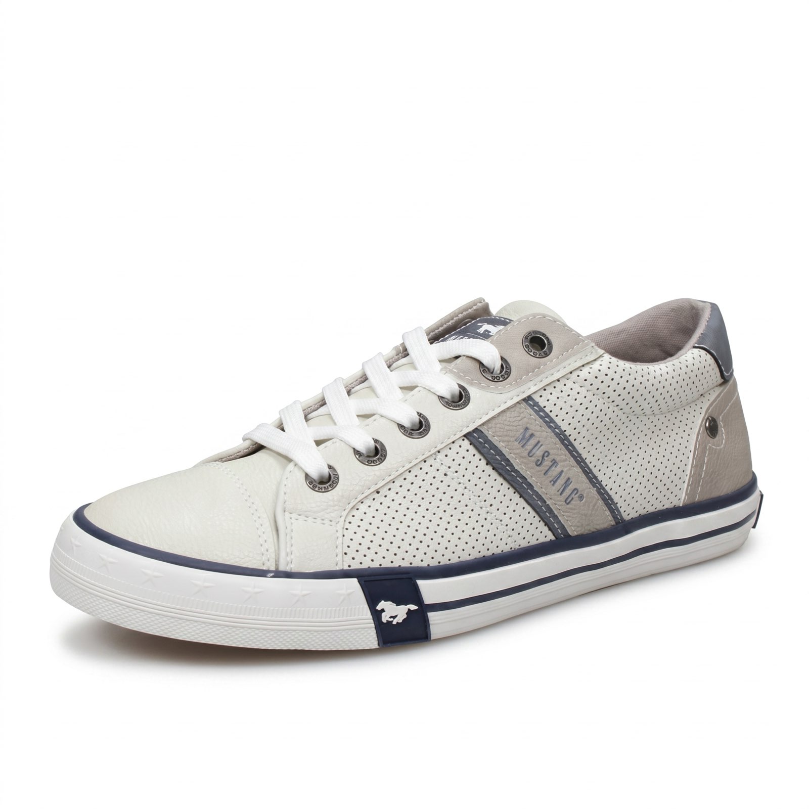 MUSTANG Baskets Homme blanc