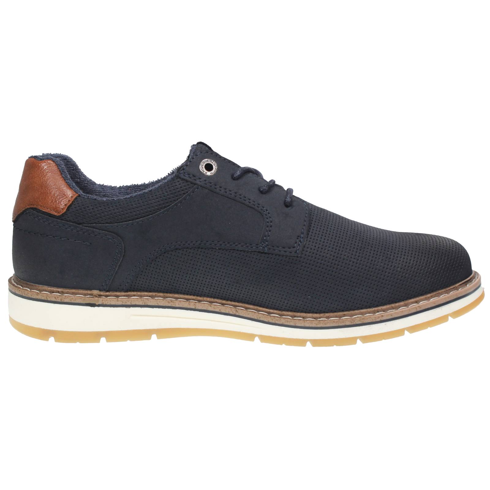 MUSTANG Sportliche Schnürschuhe Herren blau Foto 2