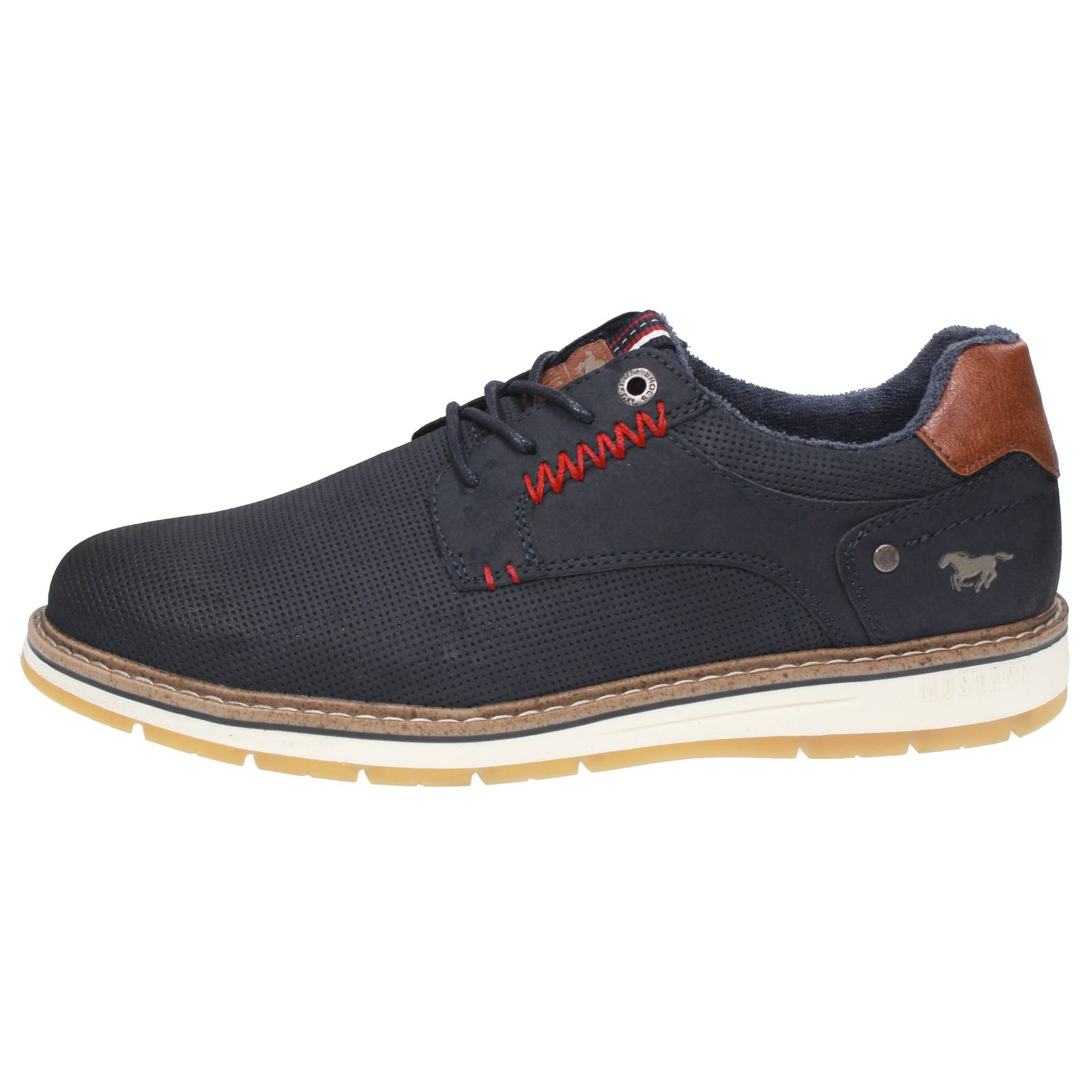 MUSTANG Sportliche Schnürschuhe Herren blau Foto 3