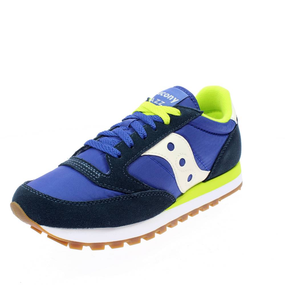 2044 F Jazz Original Blu 648 Navy-lime Uomo Scarpe Sneakers Sportive