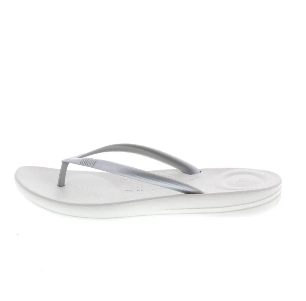 dunlop silver flip flops