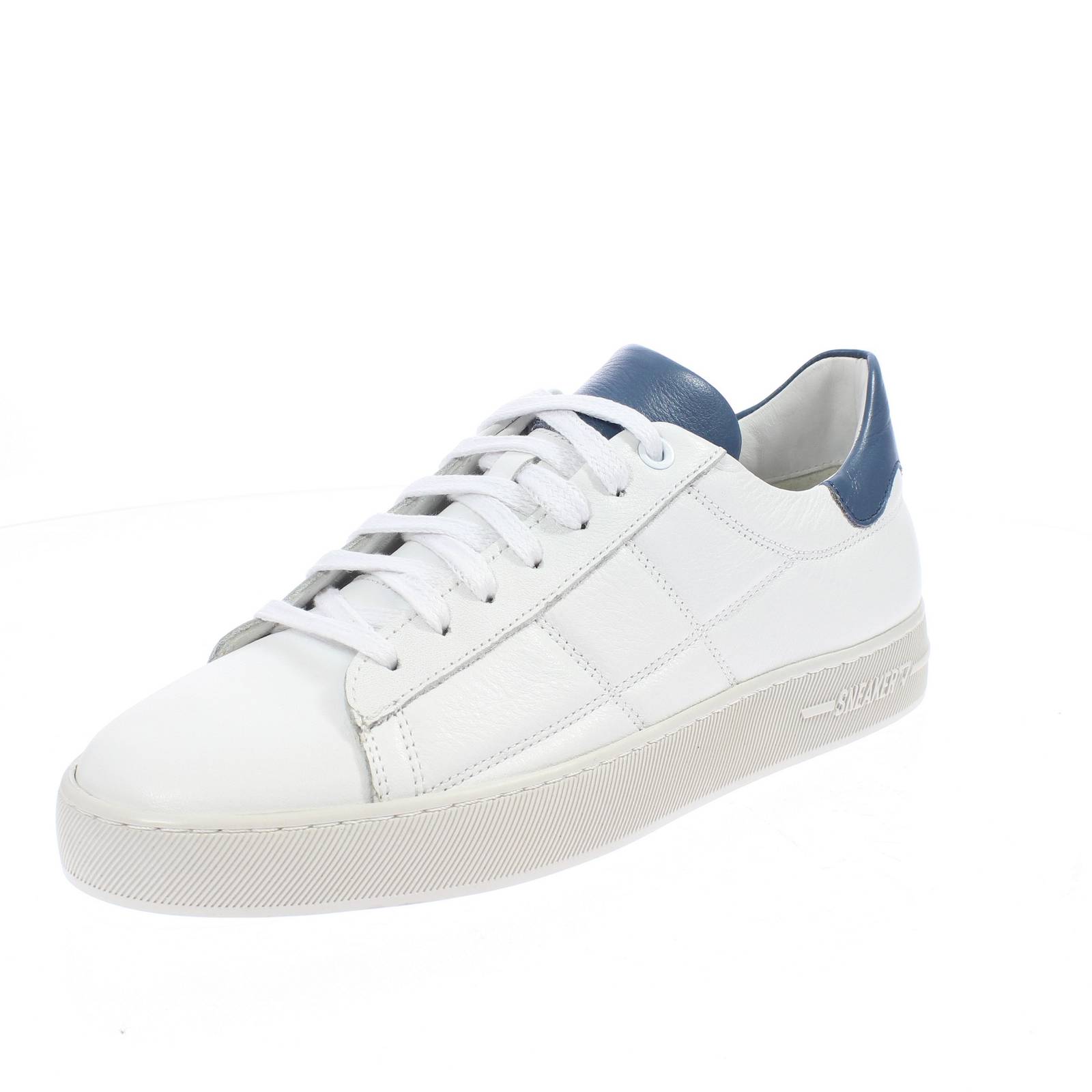 WILLBARN Sneakers Basse in Pelle morbida Uomo bianco