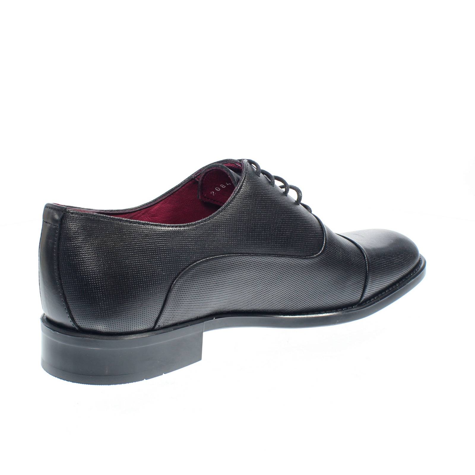 WILLBARN Chaussures à lacets oxford en cuir Homme noir Photo 4