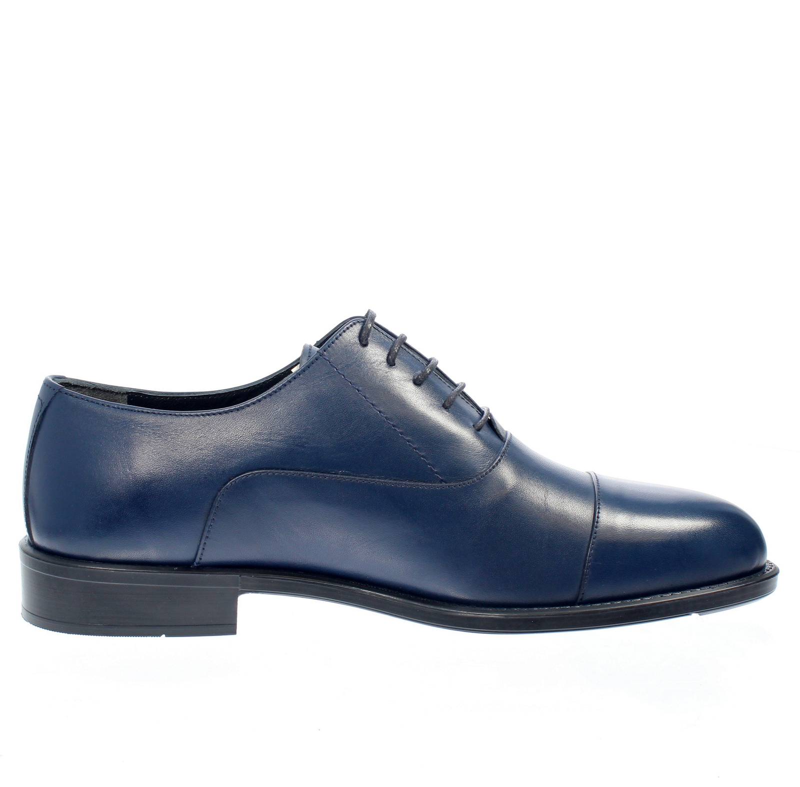 DANIEL FRONTINI Lacets élégants en cuir Oxford Homme bleu Photo 2