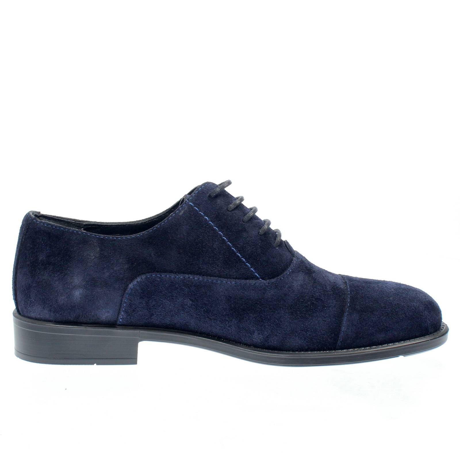 DANIEL FRONTINI Lacets Oxford élégants en daim Homme bleu Photo 2