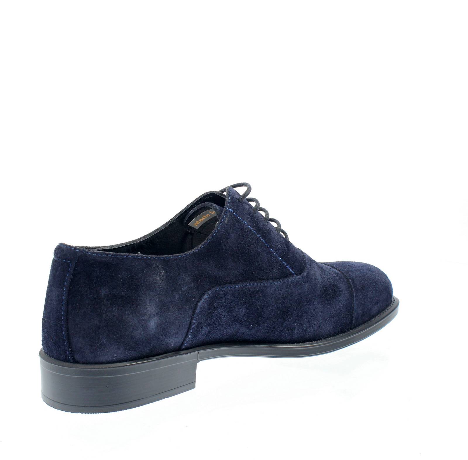 DANIEL FRONTINI Lacets Oxford élégants en daim Homme bleu Photo 4