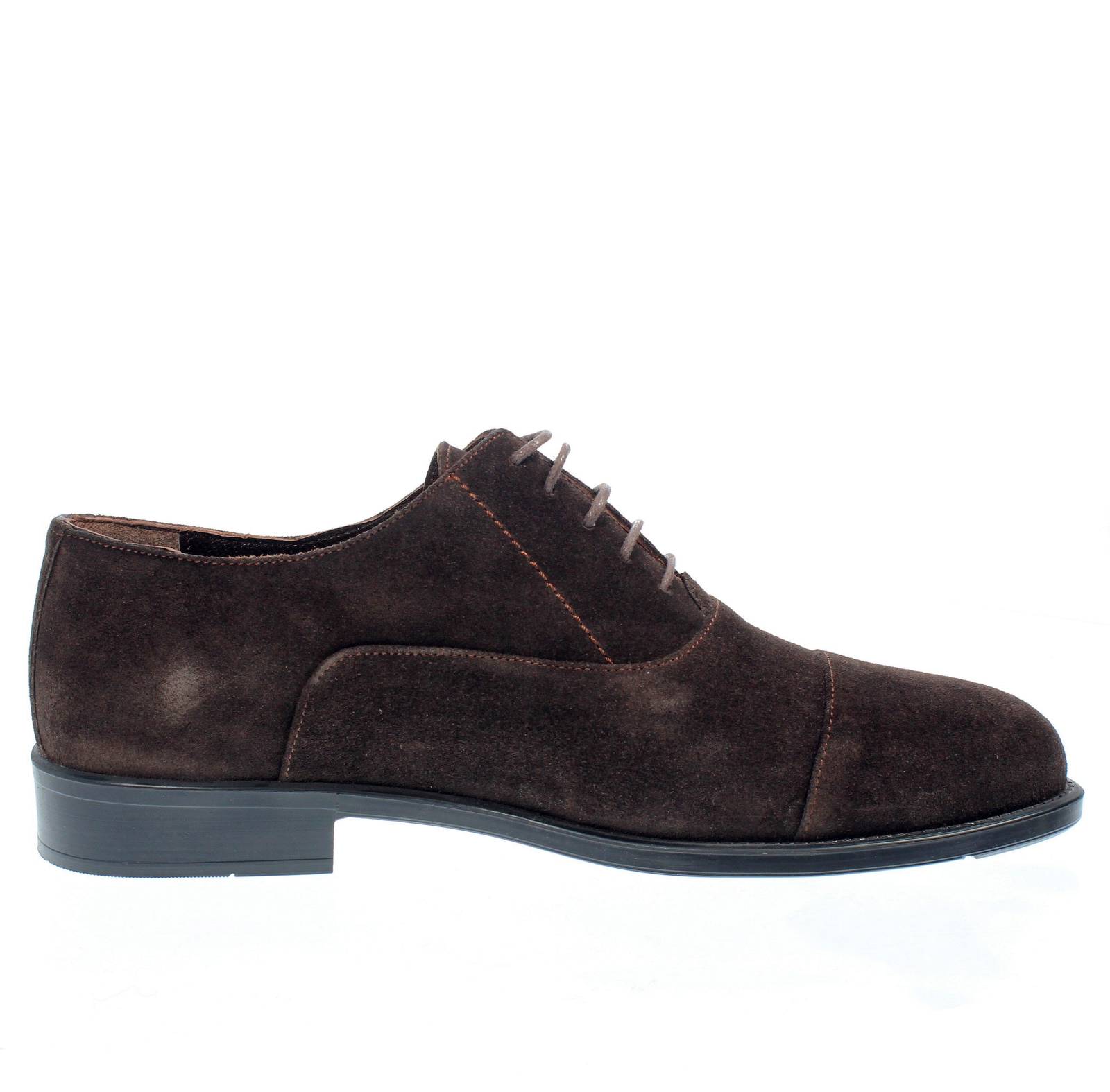 DANIEL FRONTINI Lacets Oxford élégants en daim Homme brun marron Photo 2