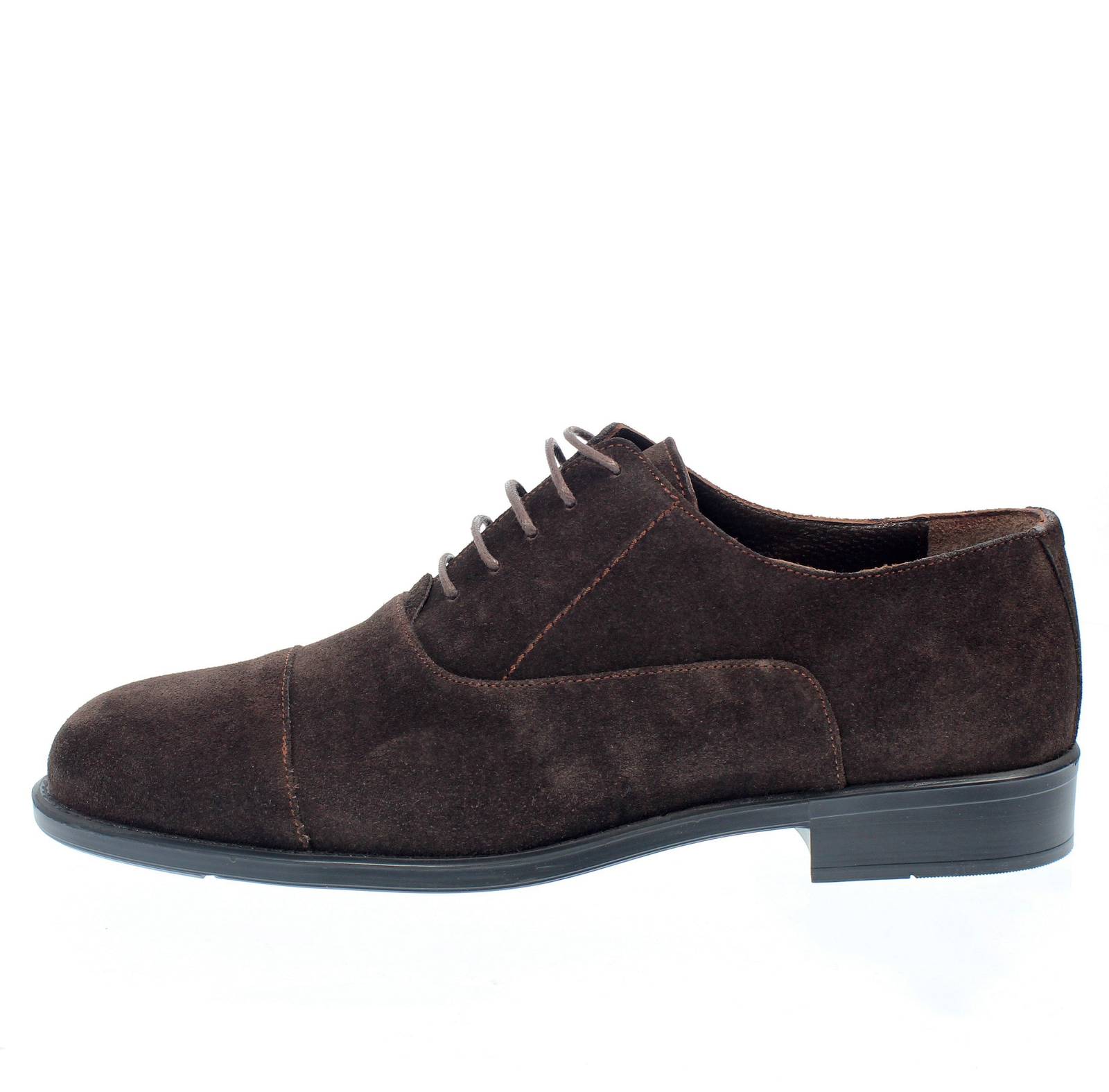 DANIEL FRONTINI Lacets Oxford élégants en daim Homme brun marron Photo 3