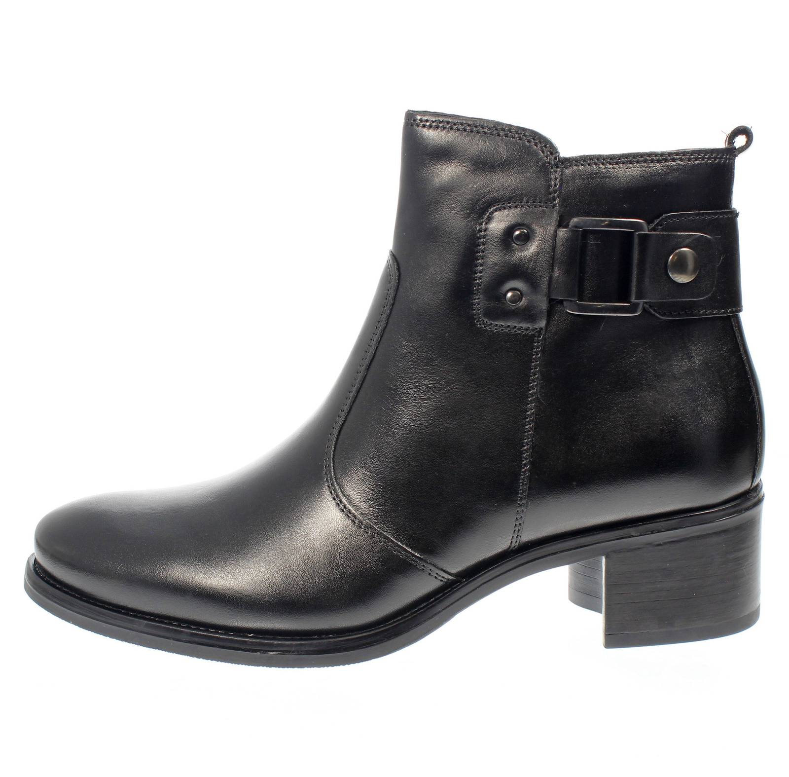 MODE Brenda - Lederstiefeletten Damen schwarz Foto 3