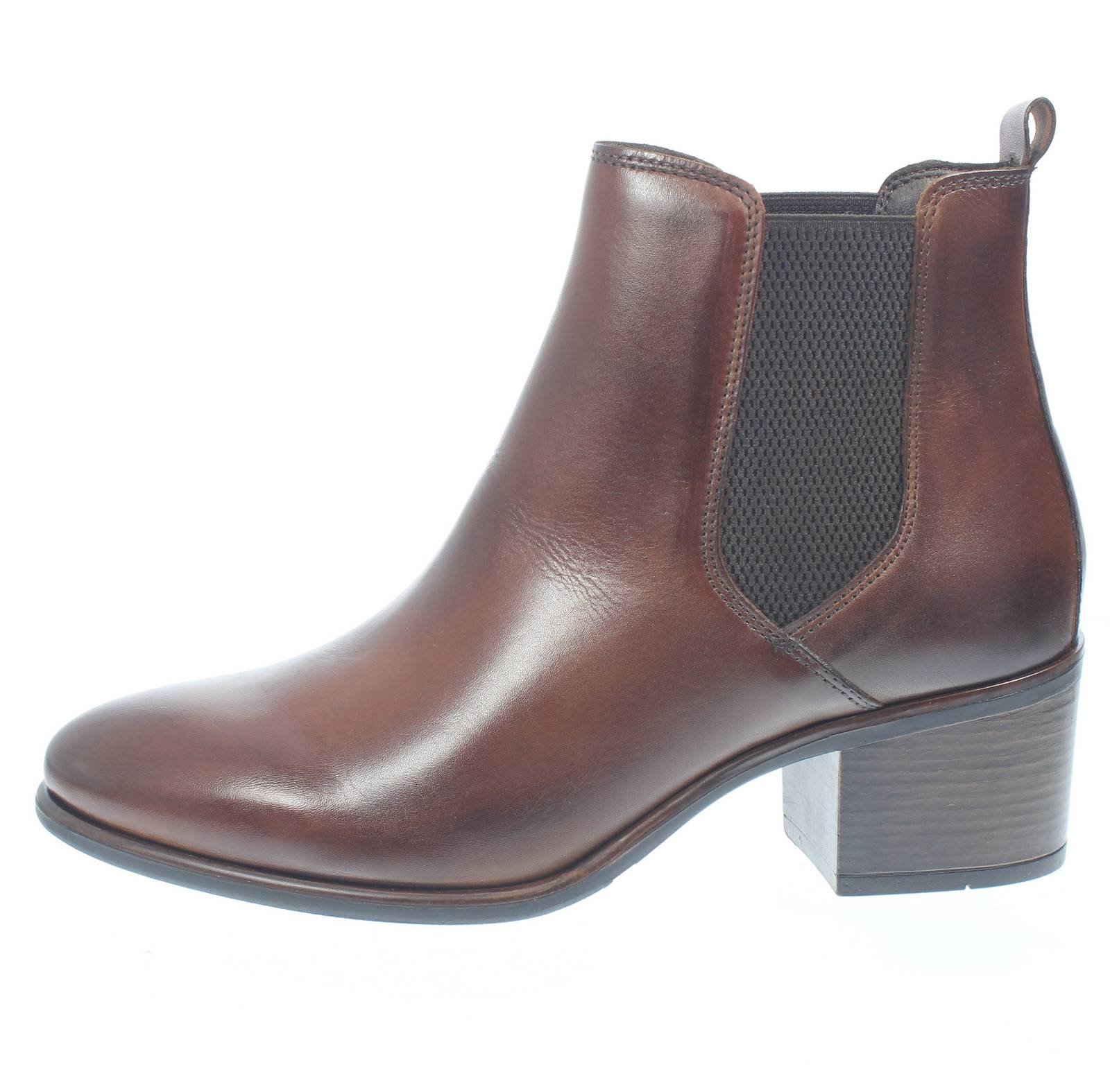 MODE Adele - Chelsea-Stiefel aus Leder Damen braun Foto 3