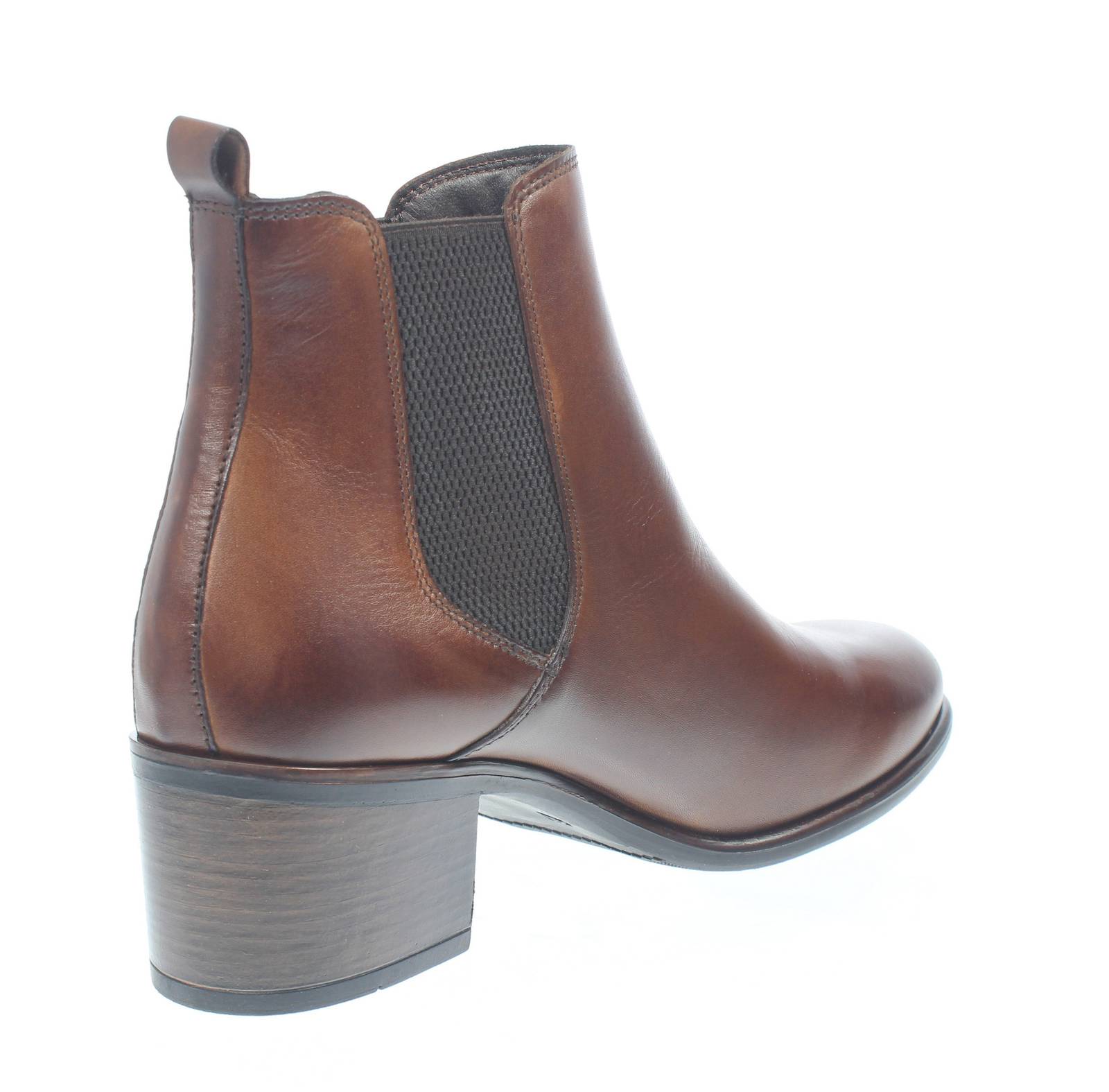 MODE Adele - Chelsea-Stiefel aus Leder Damen braun Foto 4