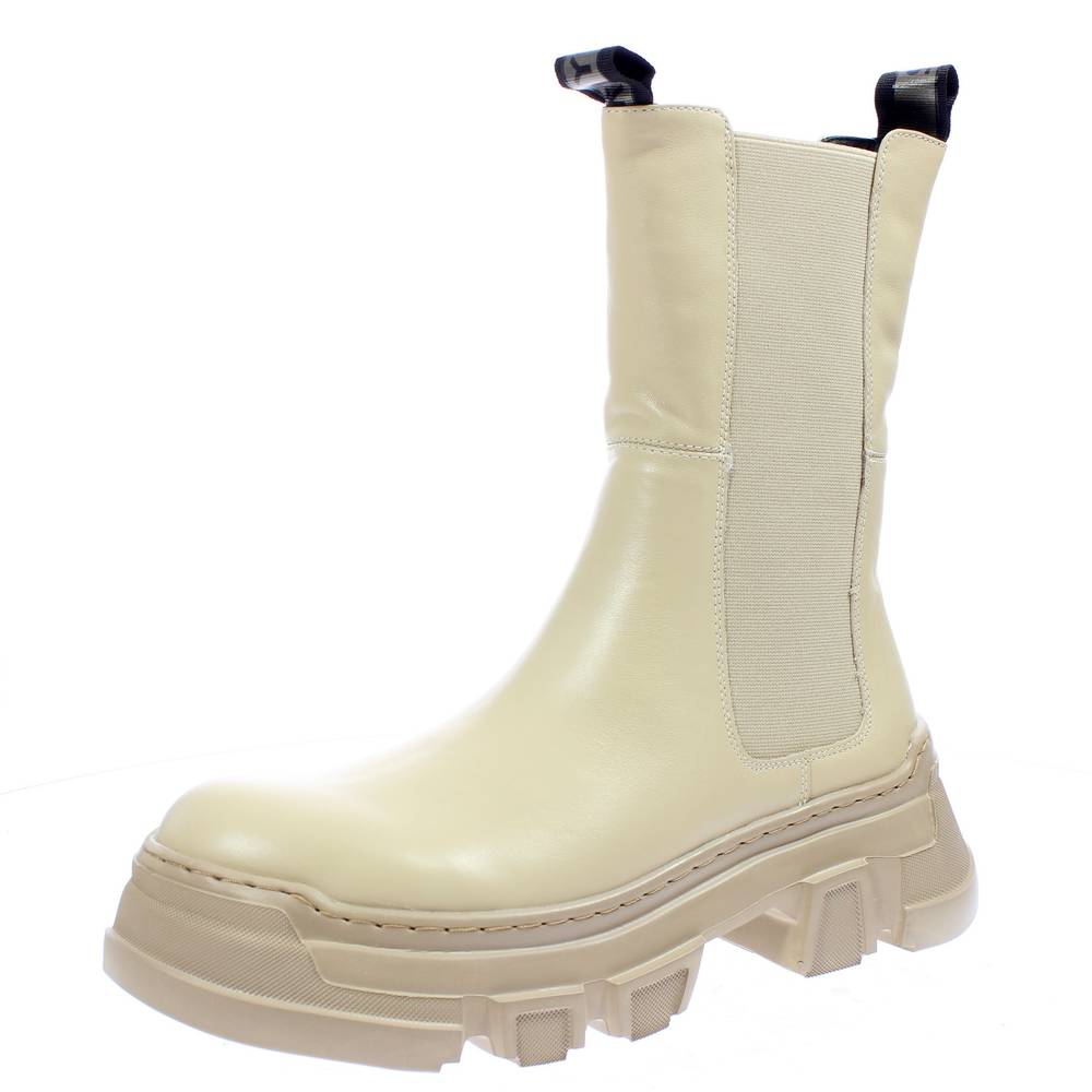 Stivali Con Carrarmato Beige KEYS Albano Chelsea Boots Alti