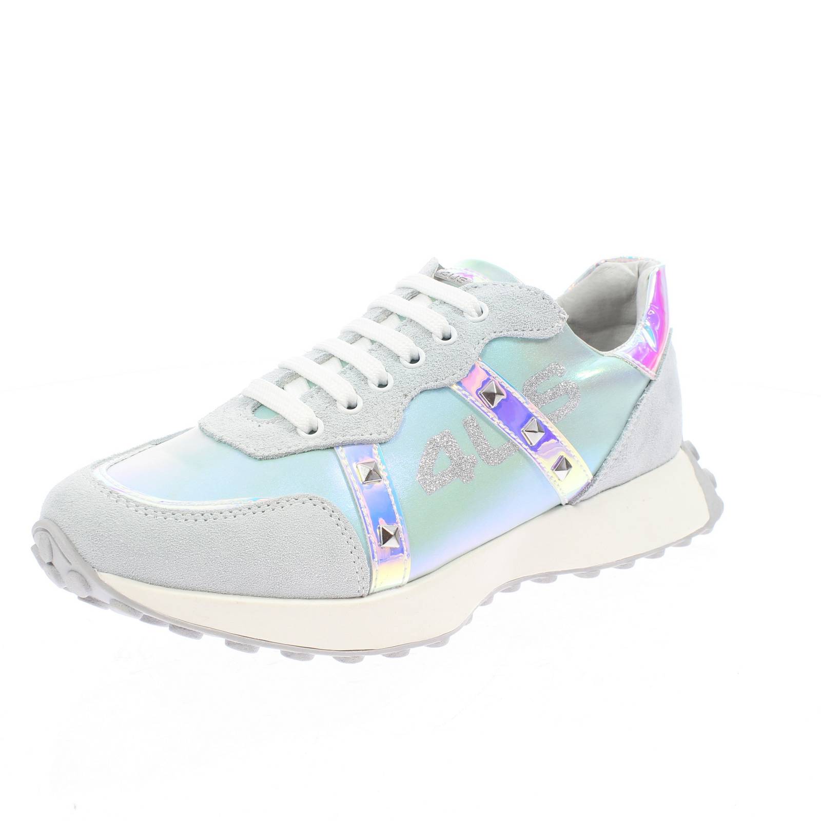 кроссовки 4us от Reißverschluss и Oversize Sohle hellblau - Кроссовки от Damen Schuhe