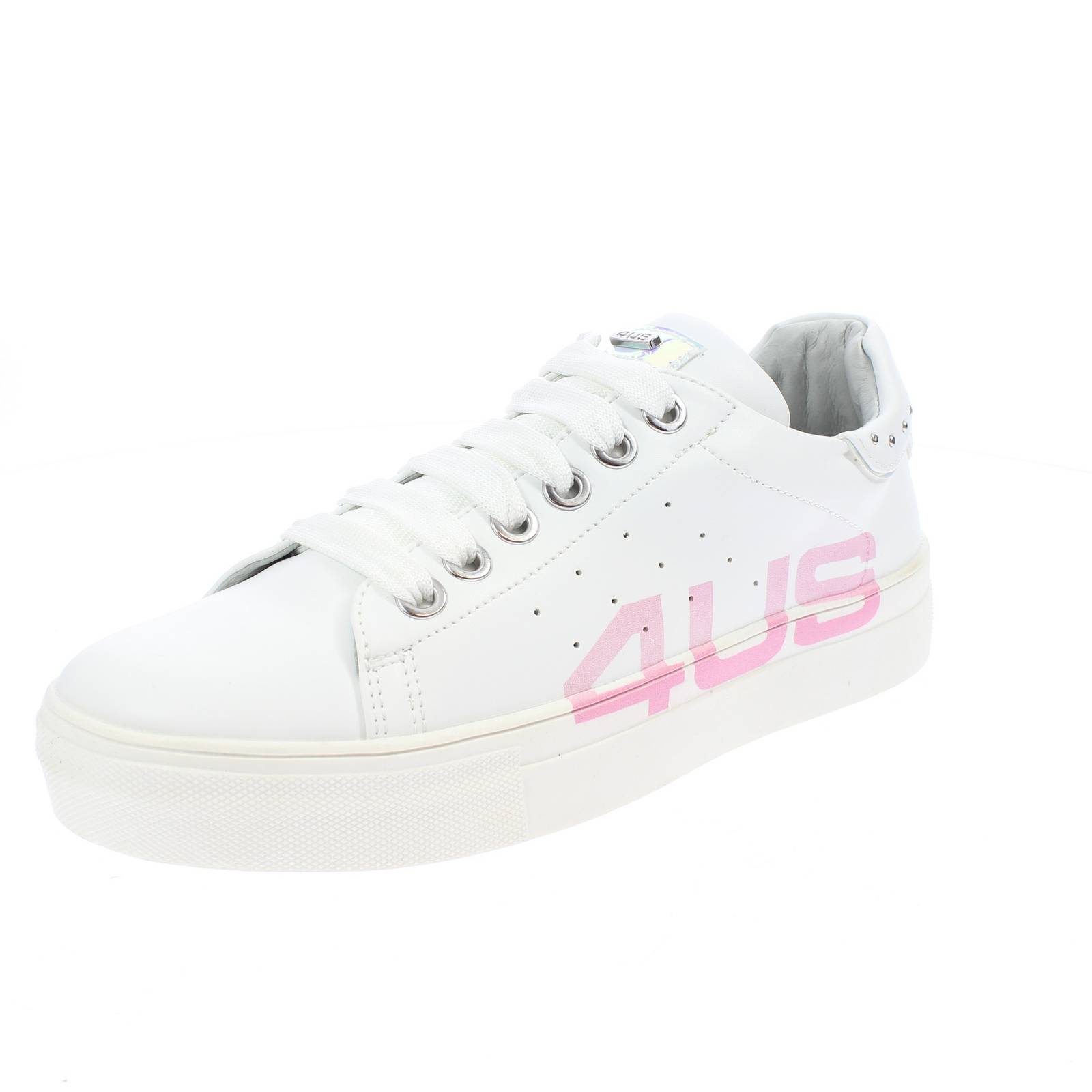 кроссовки 4us Basse Con Cerniera Bianco - Кроссовки Donna Scarpe в спортивном стиле
