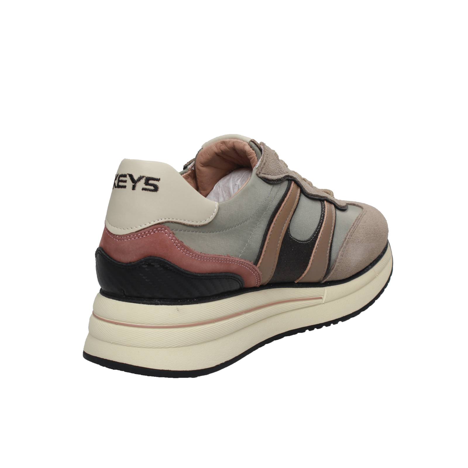 KEYS Silvia - Platform Sneakers in Suede Woman sand Photo 4