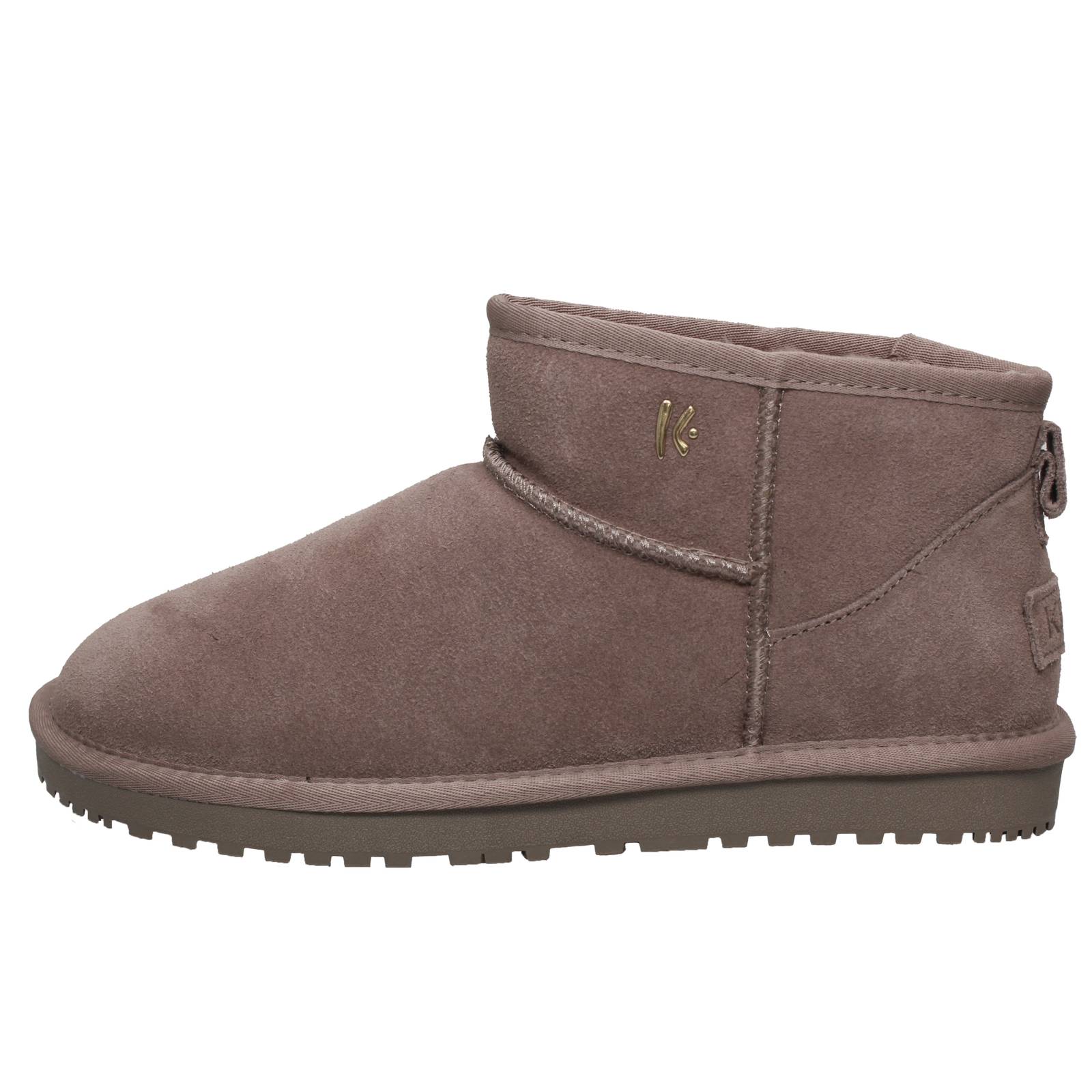 KEYS Suede Furry Ankle Boots Woman sand Photo 3