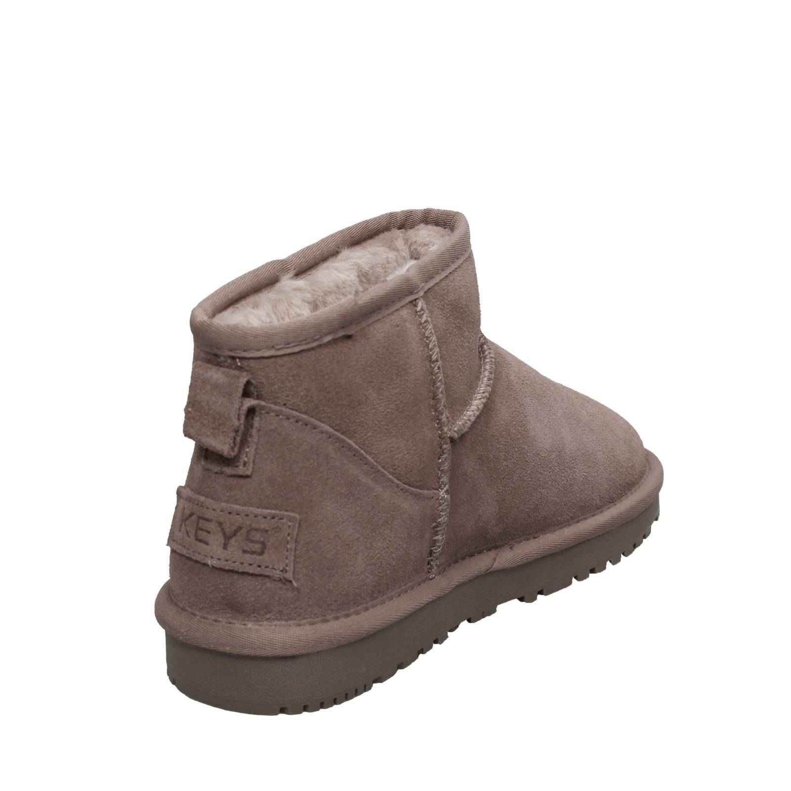 KEYS Suede Furry Ankle Boots Woman sand Photo 4