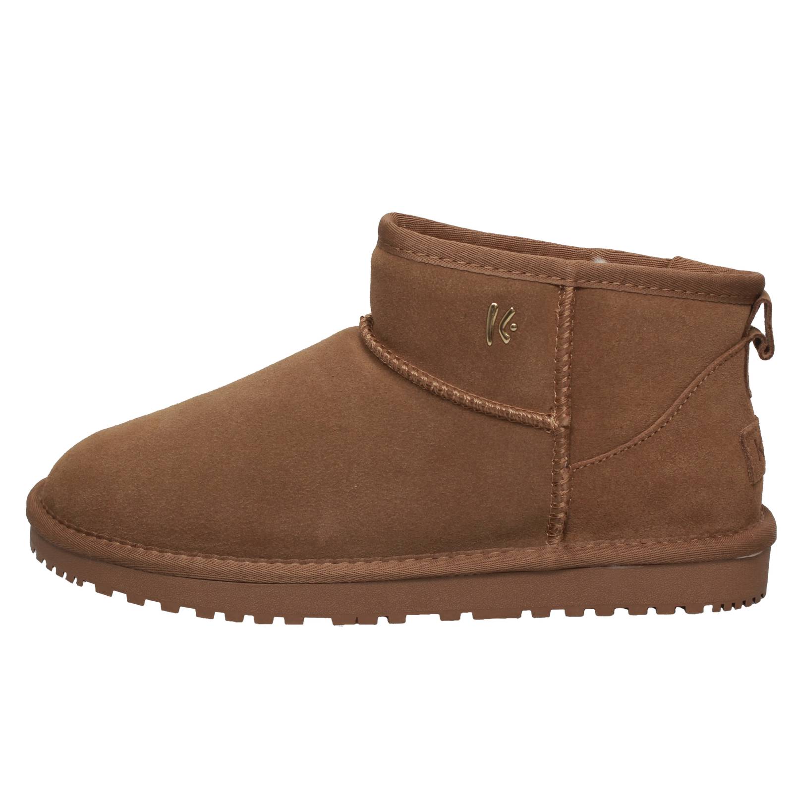 KEYS Suede Furry Ankle Boots Woman brown Photo 3