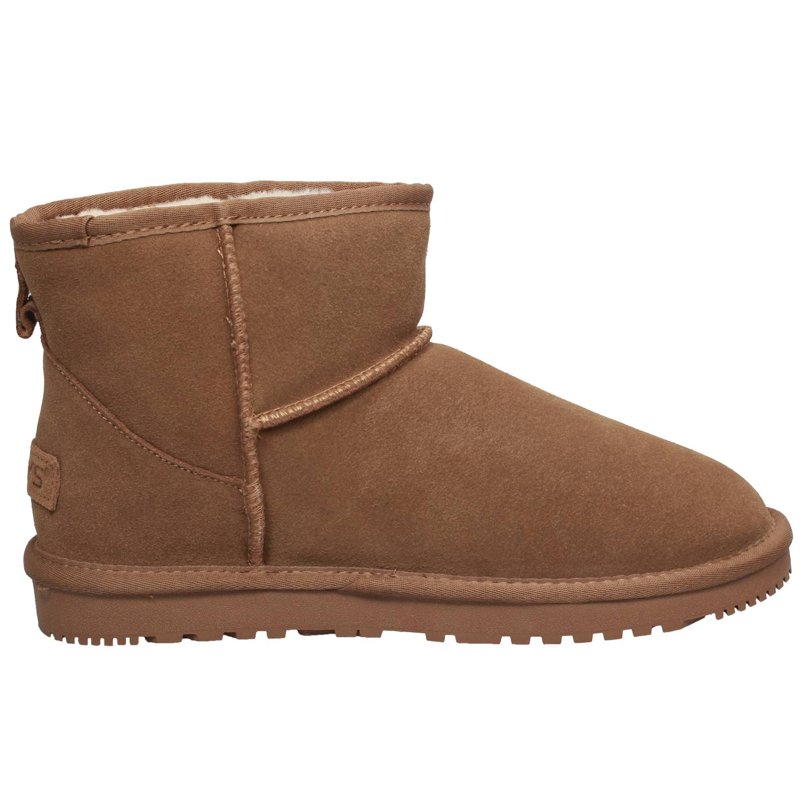 KEYS Suede Furry Ankle Boots Woman brown Photo 2