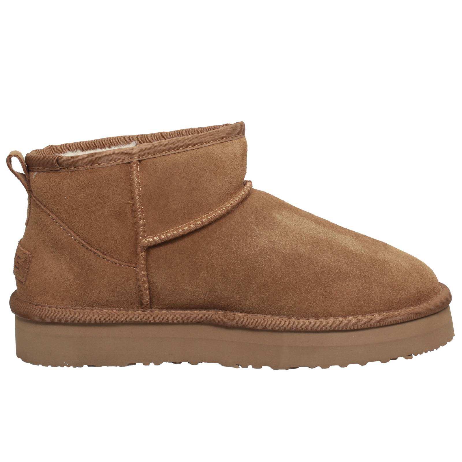 KEYS Suede Furry Ankle Boots Woman brown Photo 2