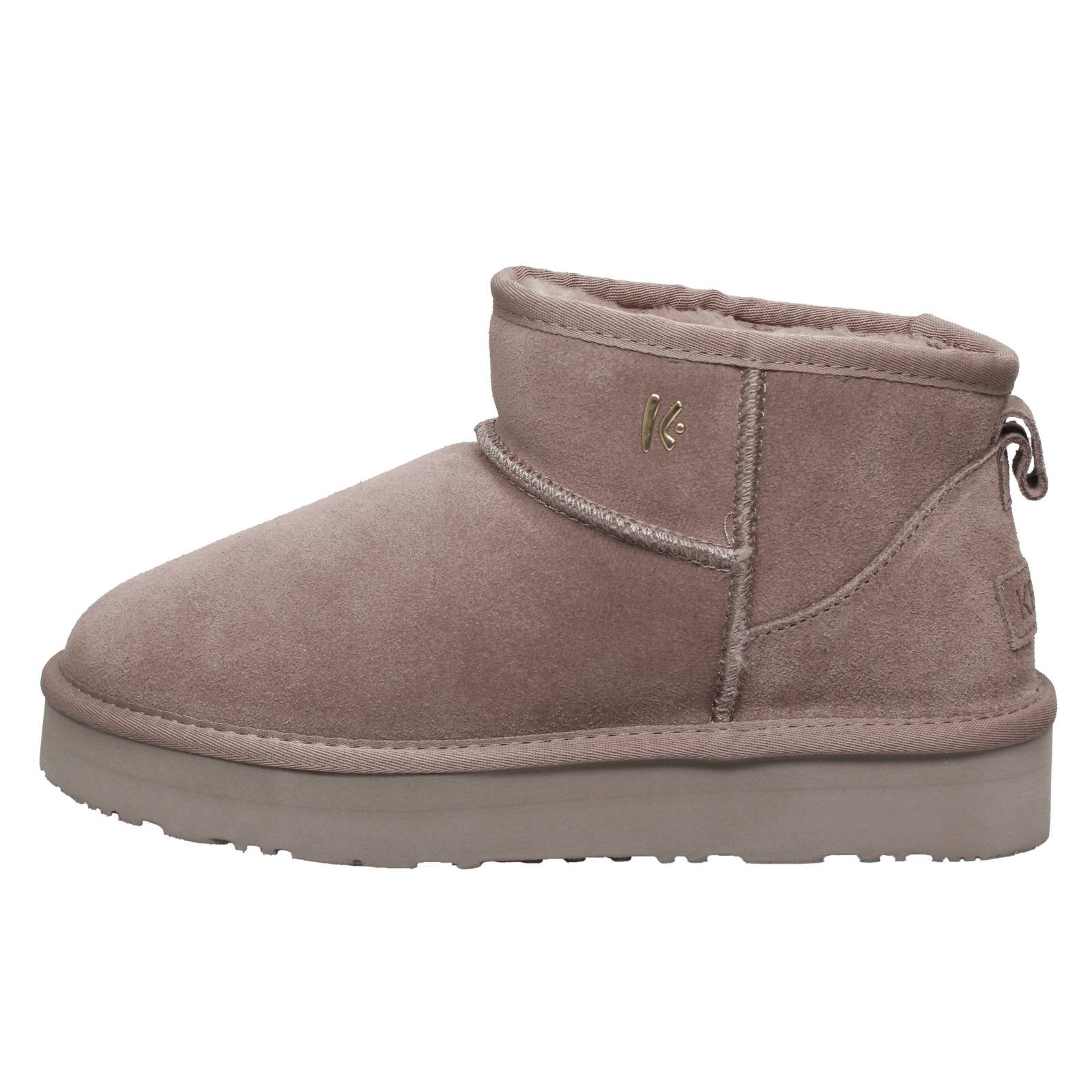 KEYS Suede Furry Ankle Boots Woman sand Photo 3