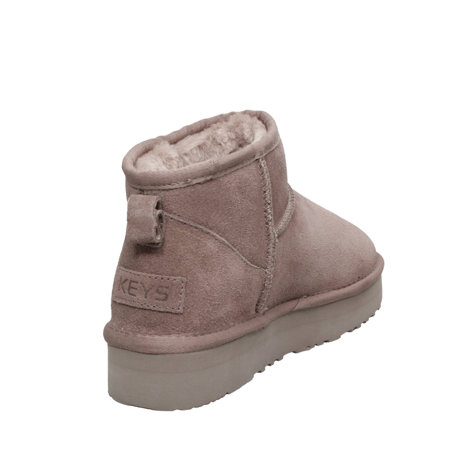 KEYS Suede Furry Ankle Boots Woman sand Photo 4