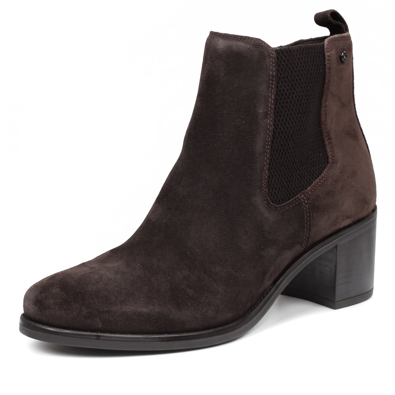 KEYS Suede Ankle Boots with a Zipper Woman brown