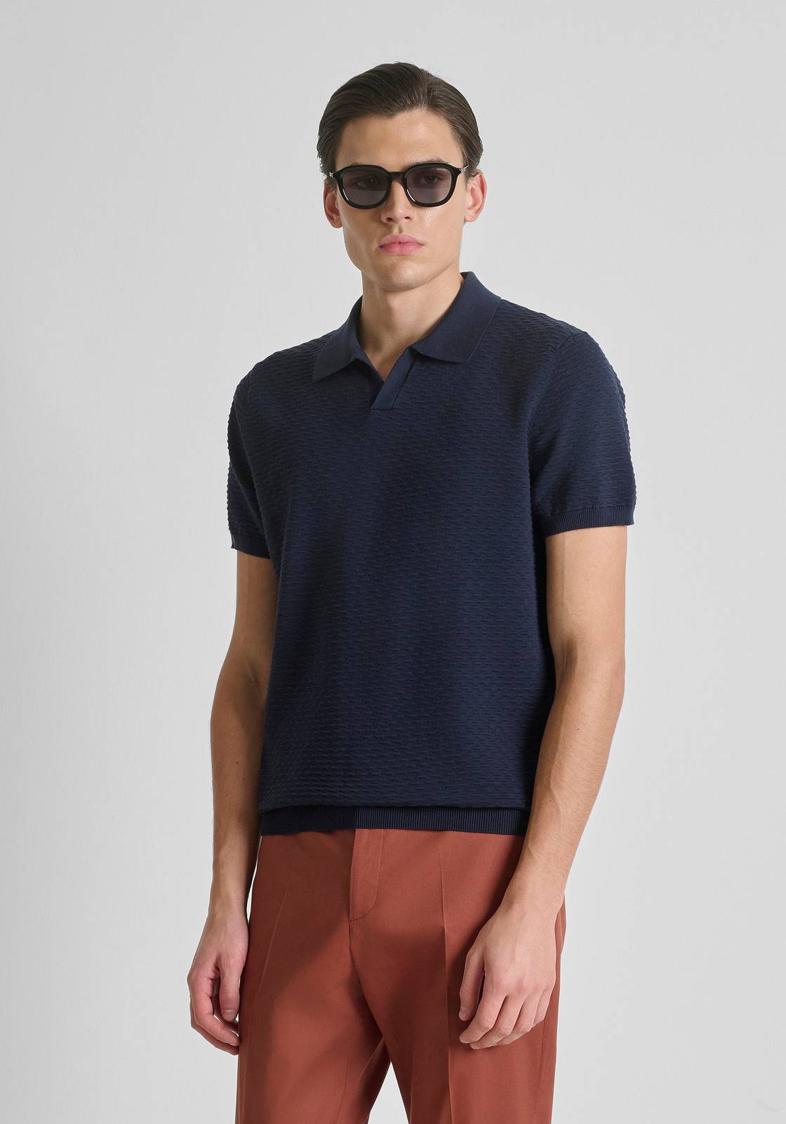 ANTONY MORATO Regular fit polo shirt Man blue Photo 2