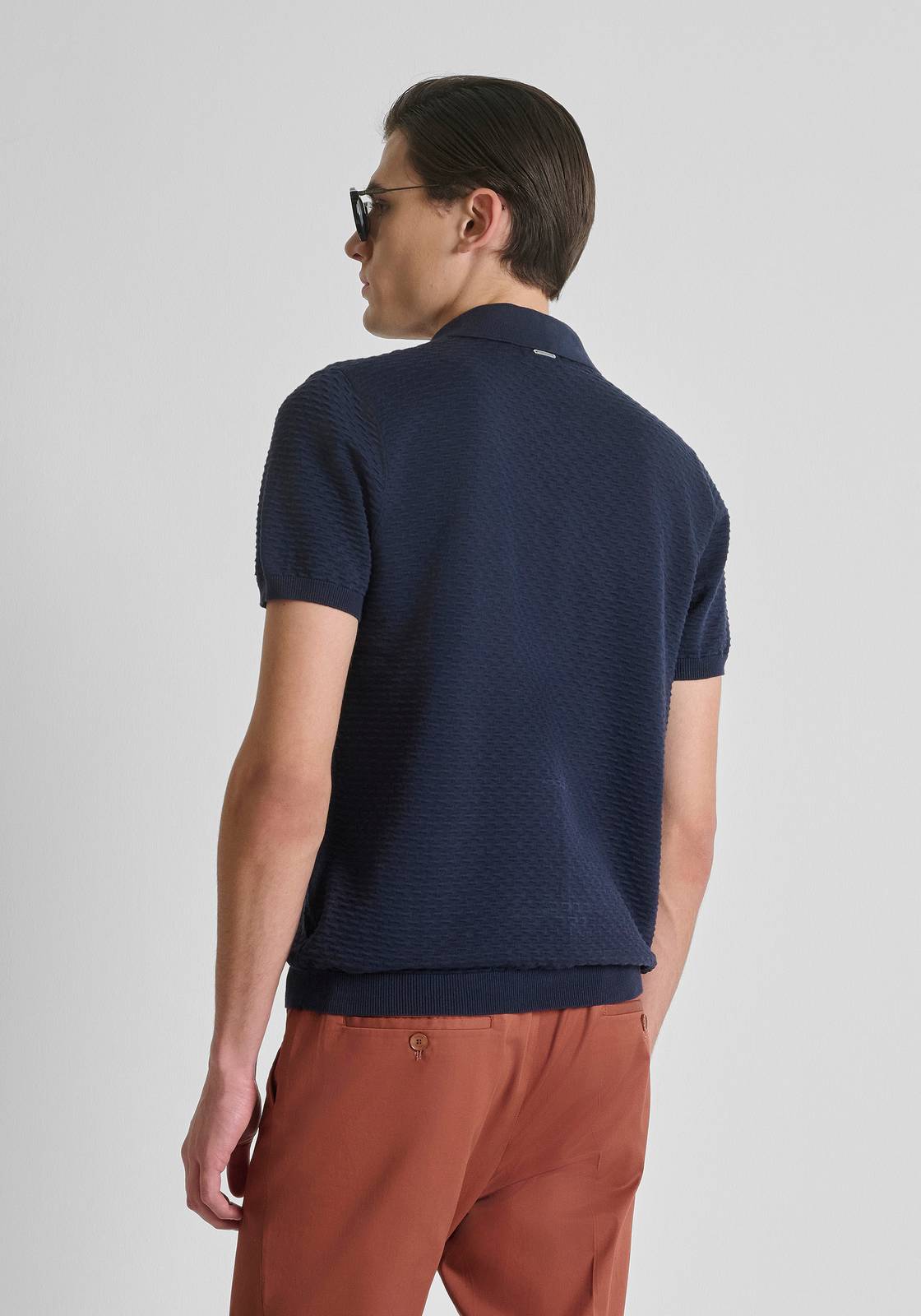 ANTONY MORATO Regular fit polo shirt Man blue Photo 4