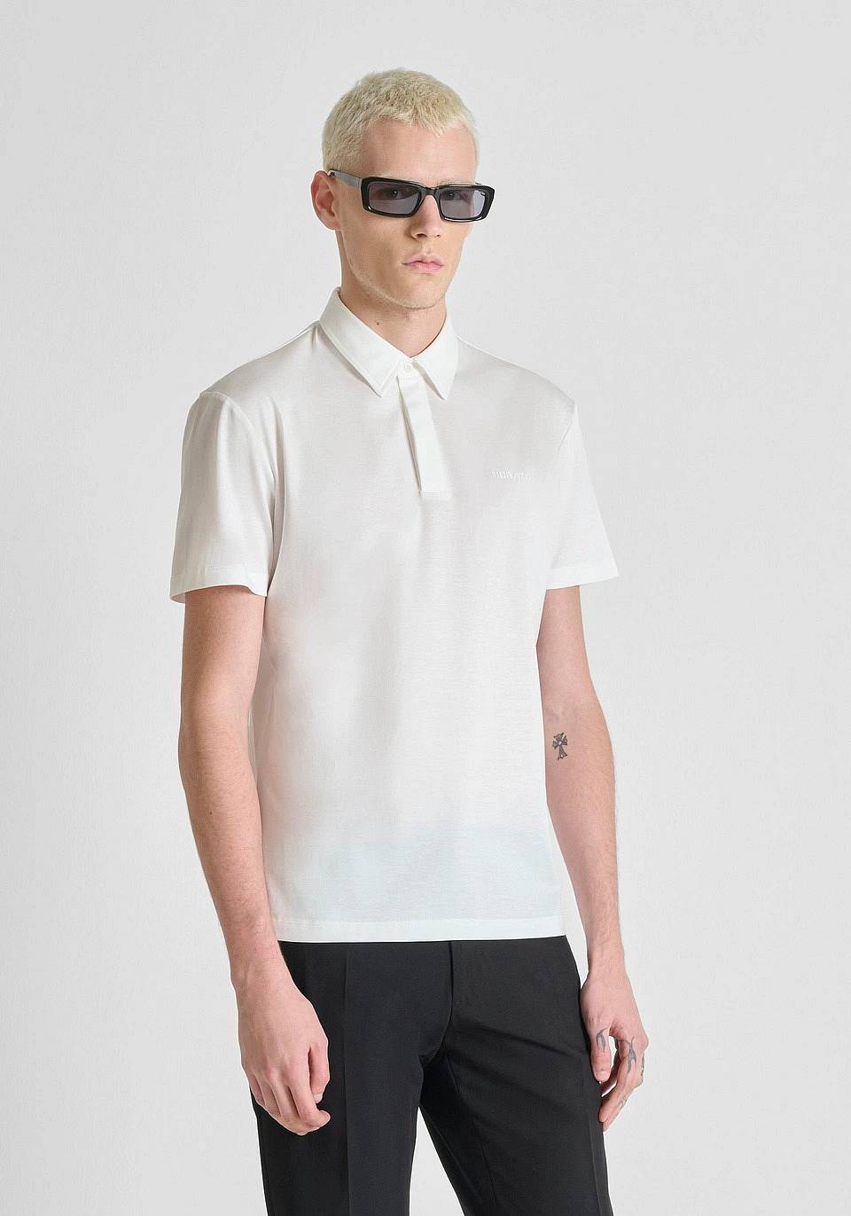 ANTONY MORATO Slim Polo Man white Photo 2