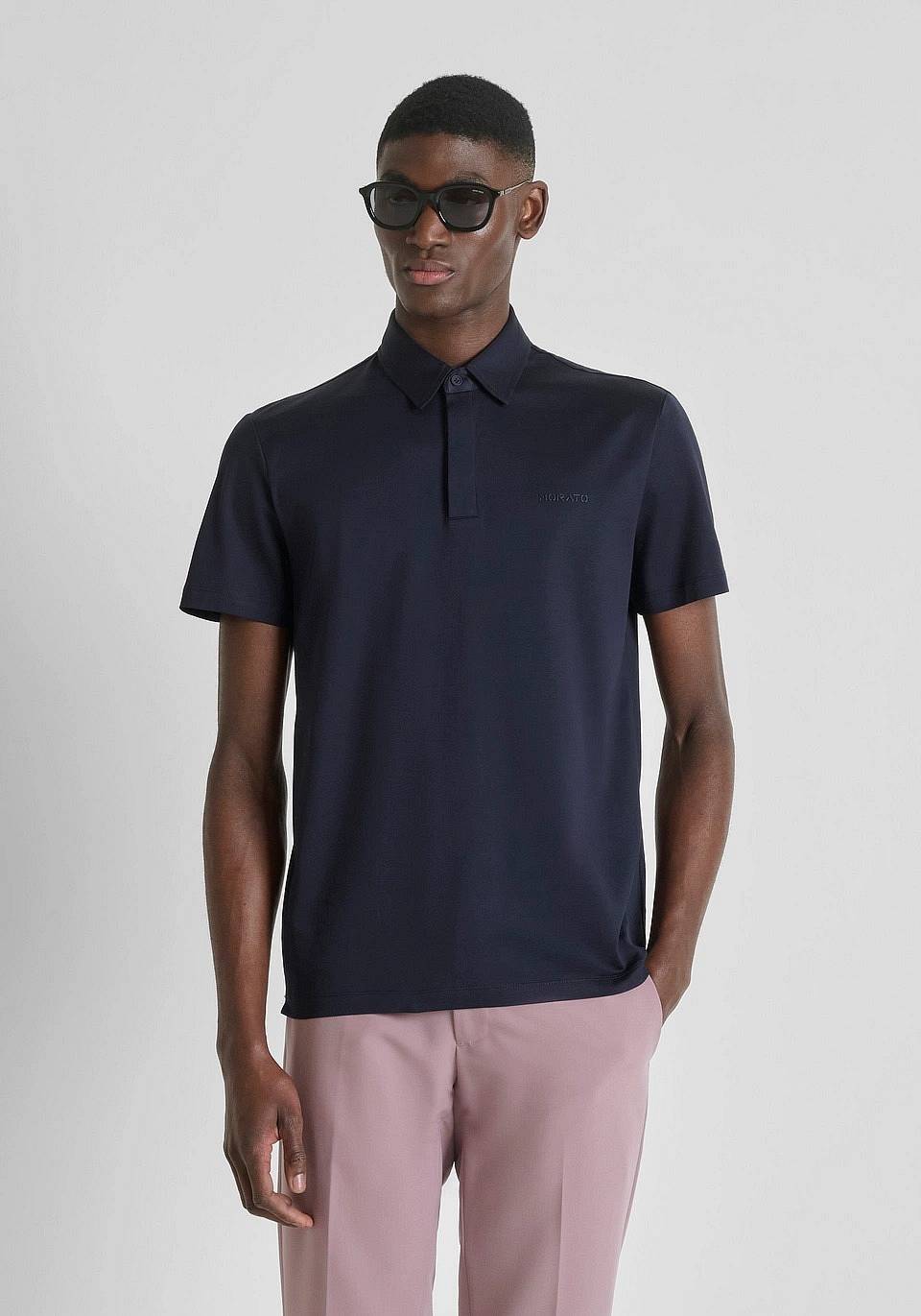 ANTONY MORATO Slim Polo Man blue Photo 2