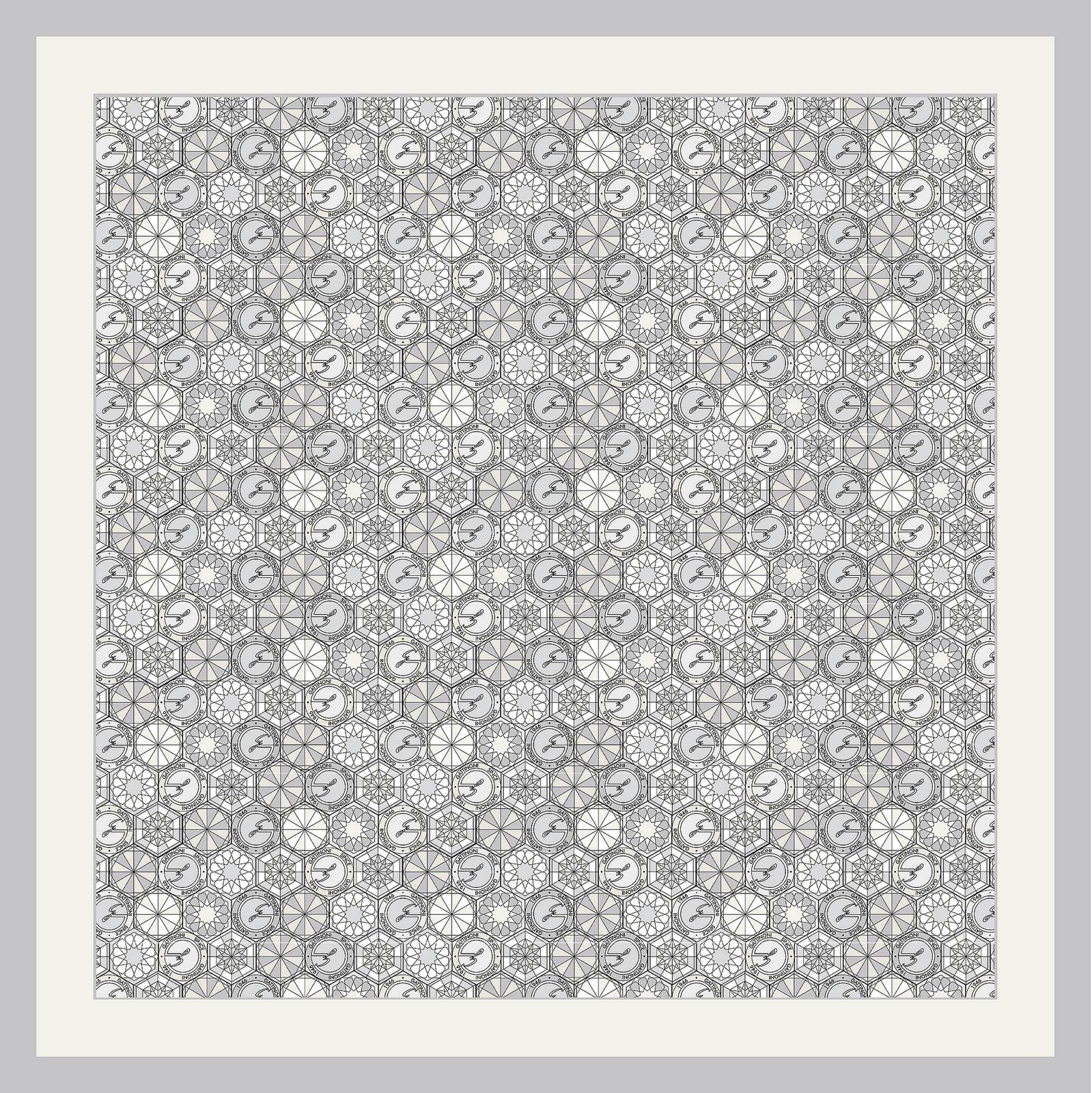 GATTINONI ROMA Foulard Theodosia 90x90 Femme blanc