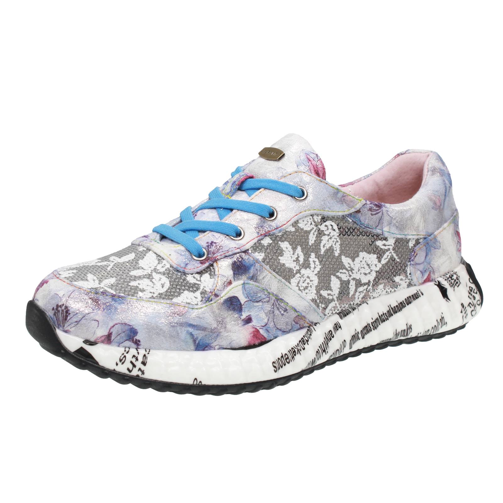 Laura Vita Burton - Sneaker Ledermuster hellblau - Damen Schuhe Sneaker