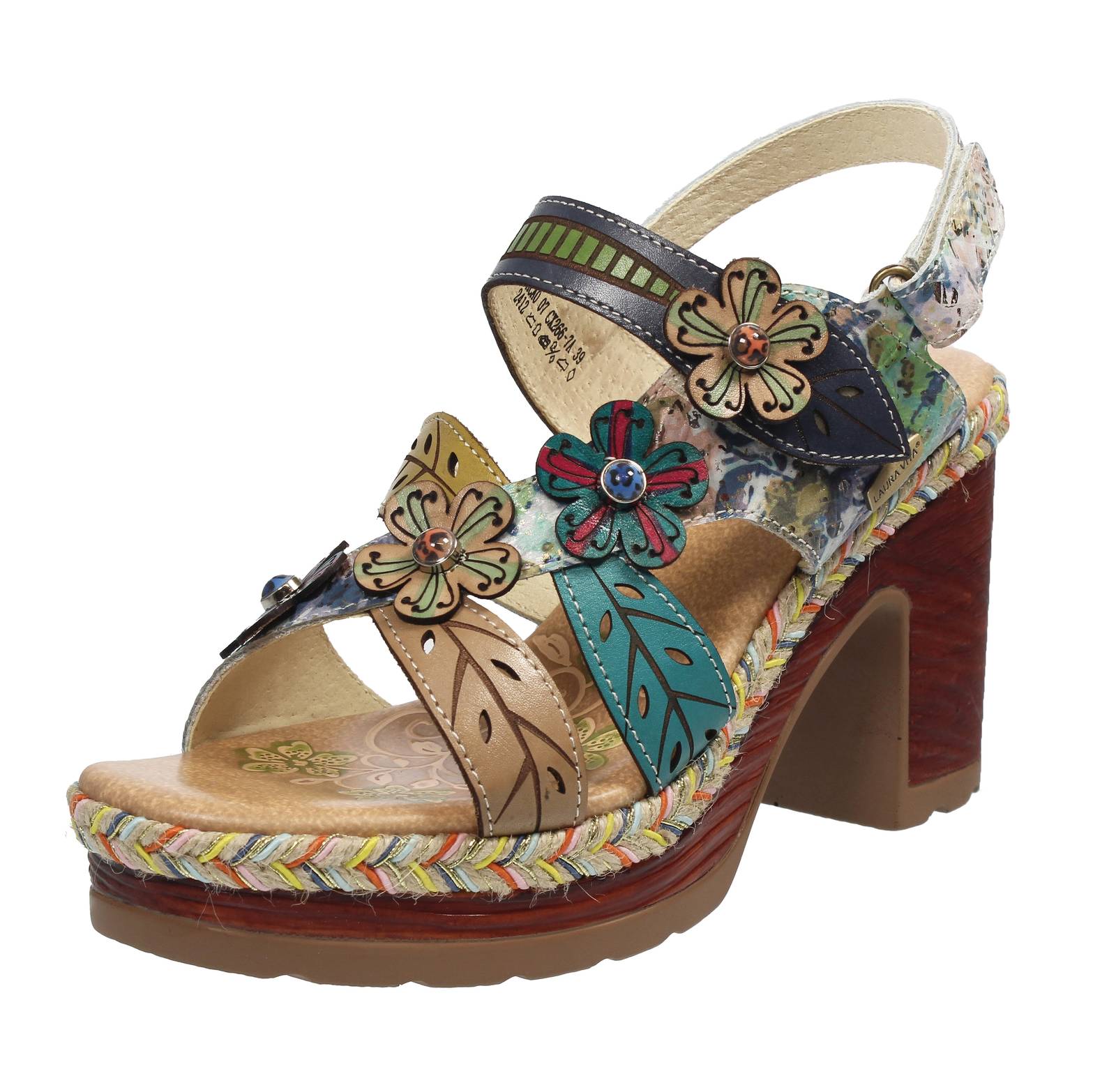 Фантазия Лауры Виты Сандали в бежевом цвете Пелле - Donna Scarpe Sandali Tacco