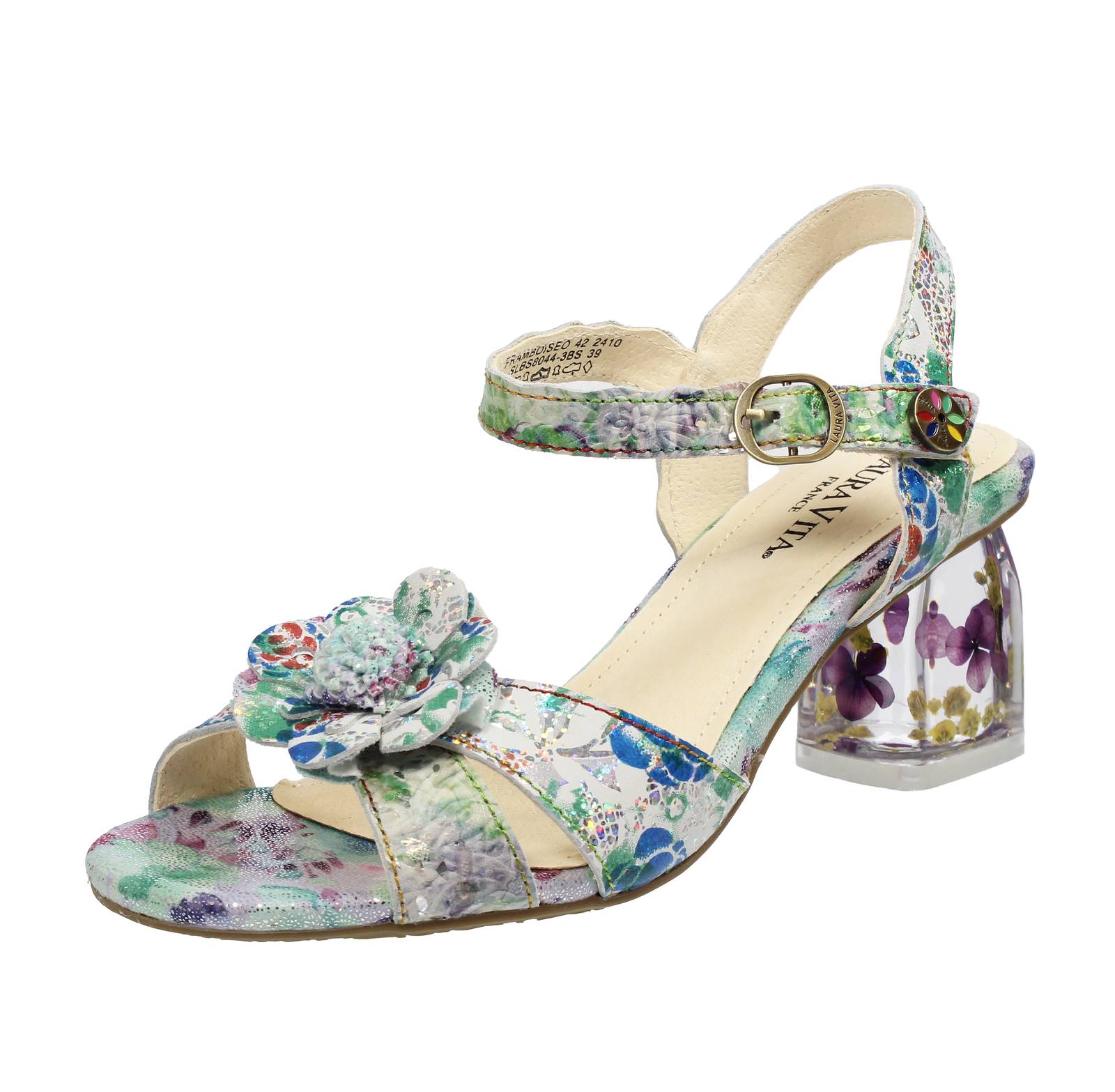 Фантазия Лауры Виты Сандали в голубом платье Pelle Con Tacco - Донна Скарпе Сандали Такко 17790₽