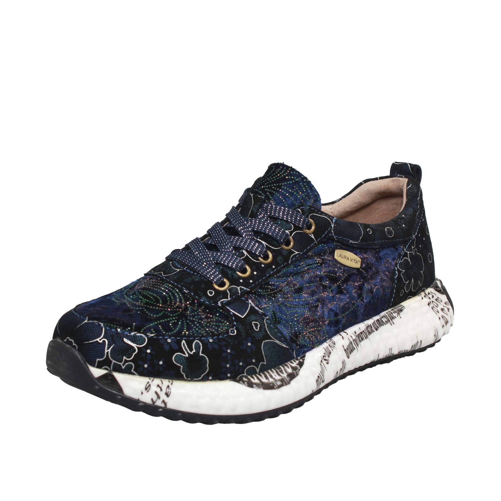 Laura Vita Ledermuster blau - Damen Schuhe sportlich schick 19090₽