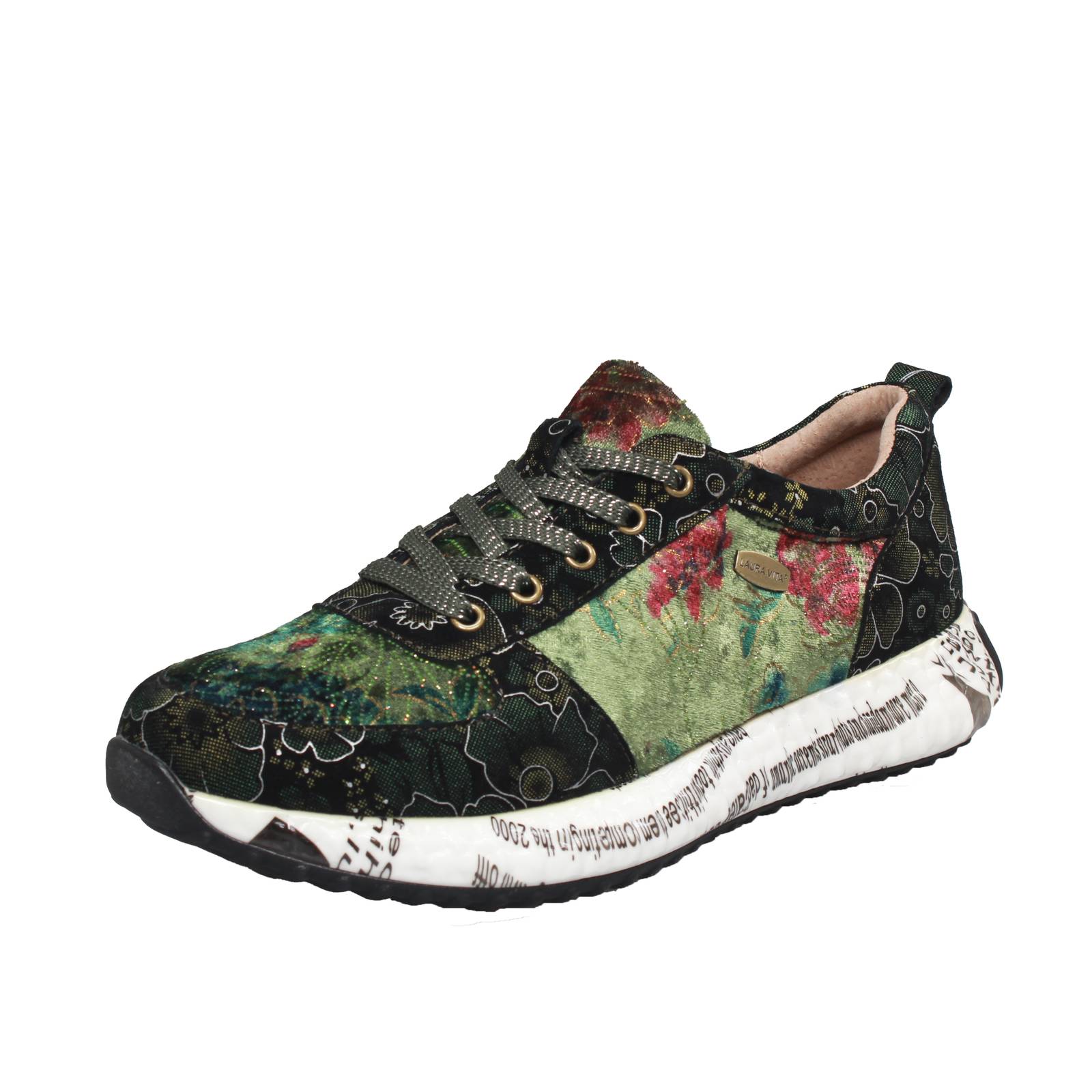 Laura Vita Ledermuster grn - Damen Schuhe sportlich schick 20190₽