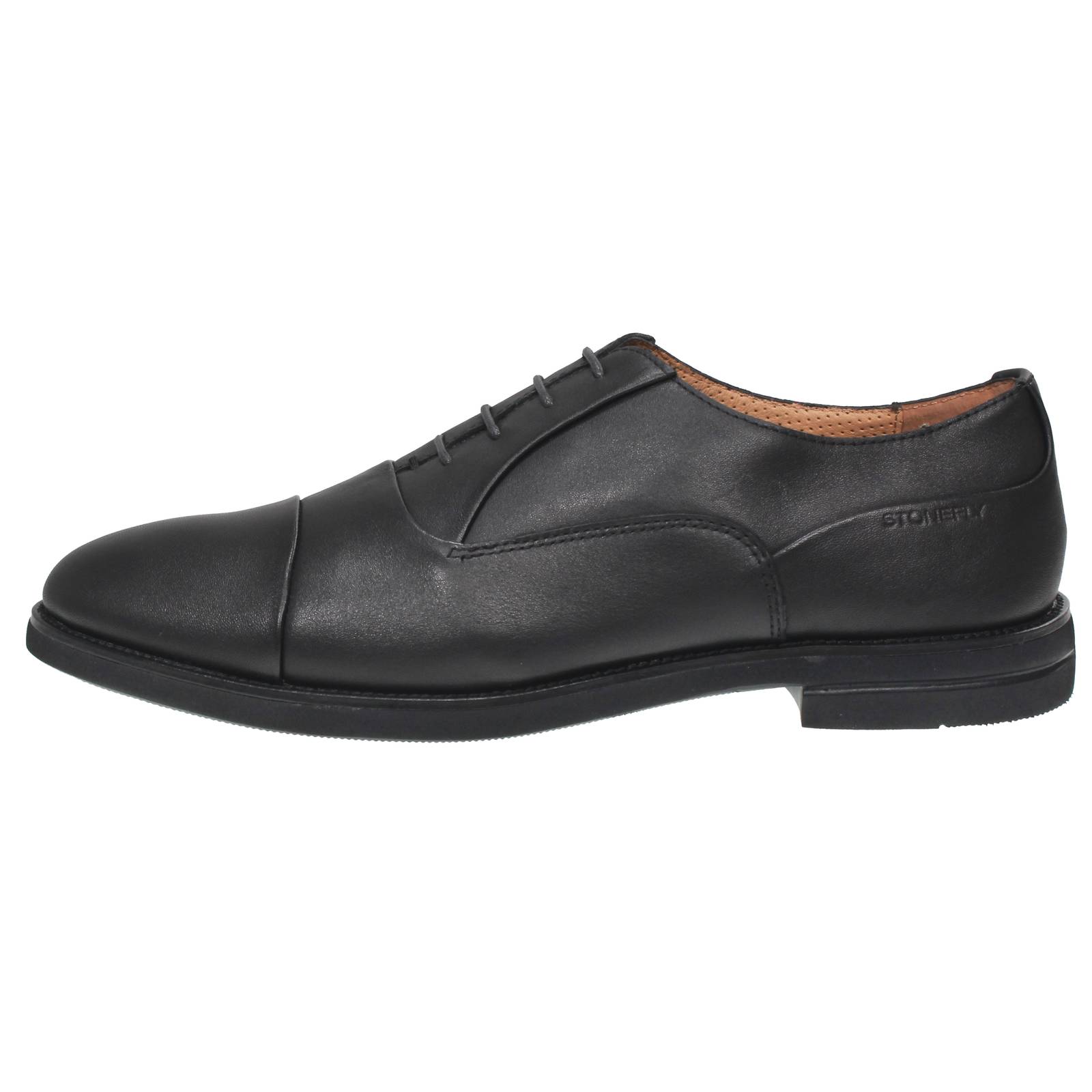 STONEFLY Calvin 8 - Stringate Oxford in Pelle Uomo nero Foto 3