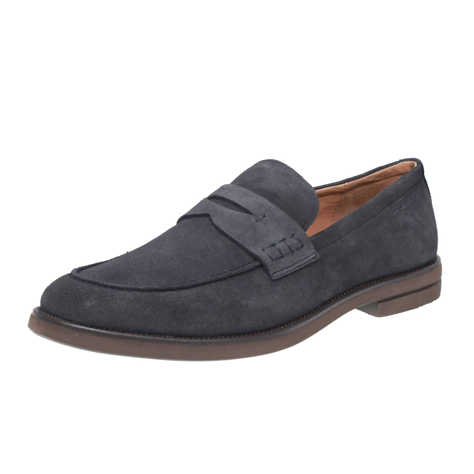 Stonefly Calvin 9 - Blaue Wildleder Halbschuhe - Herren Schuhe Halbschuhe College 22690₽