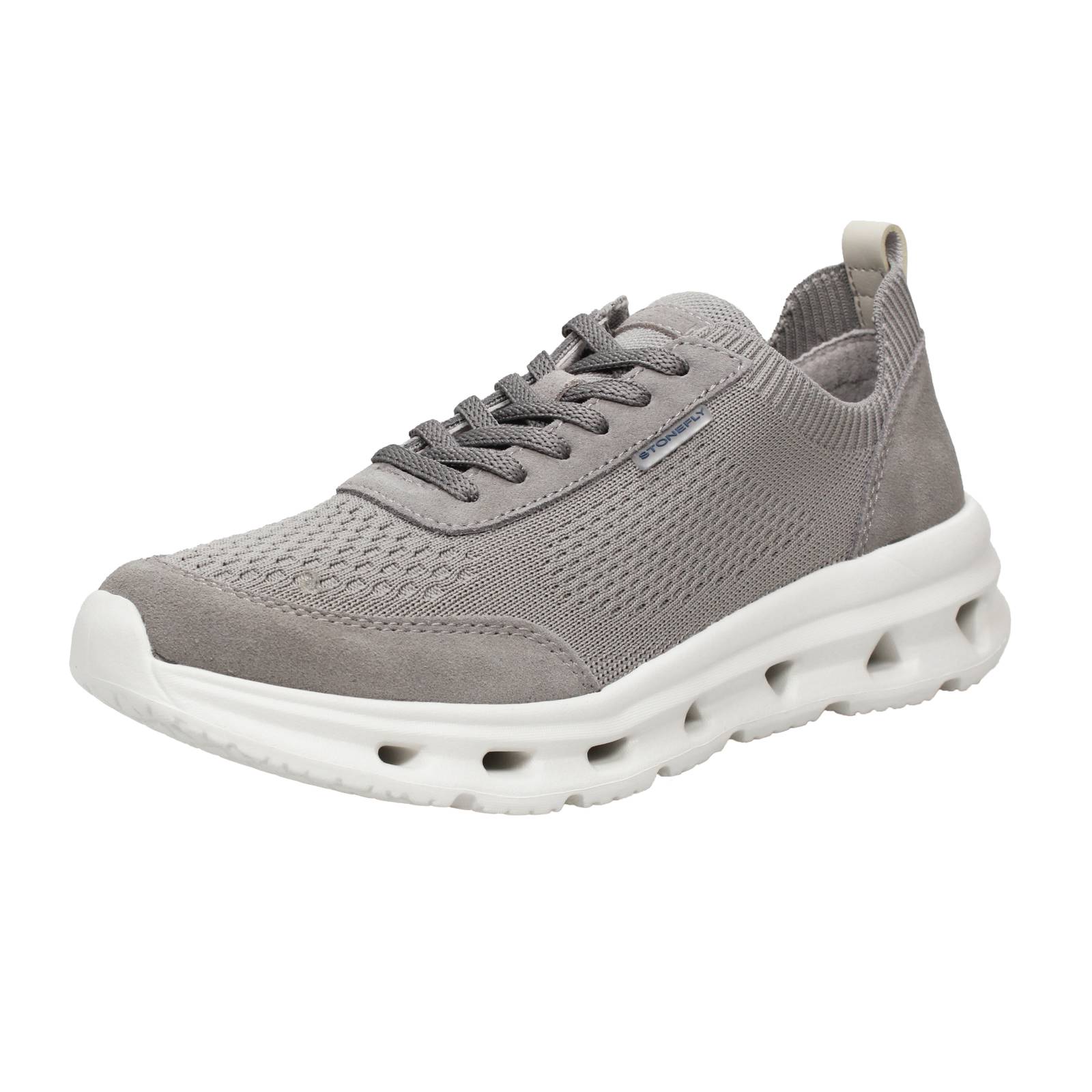 Stonefly Dynamica 10 - graue Stoffsneaker - Herren Schuhe Sneaker