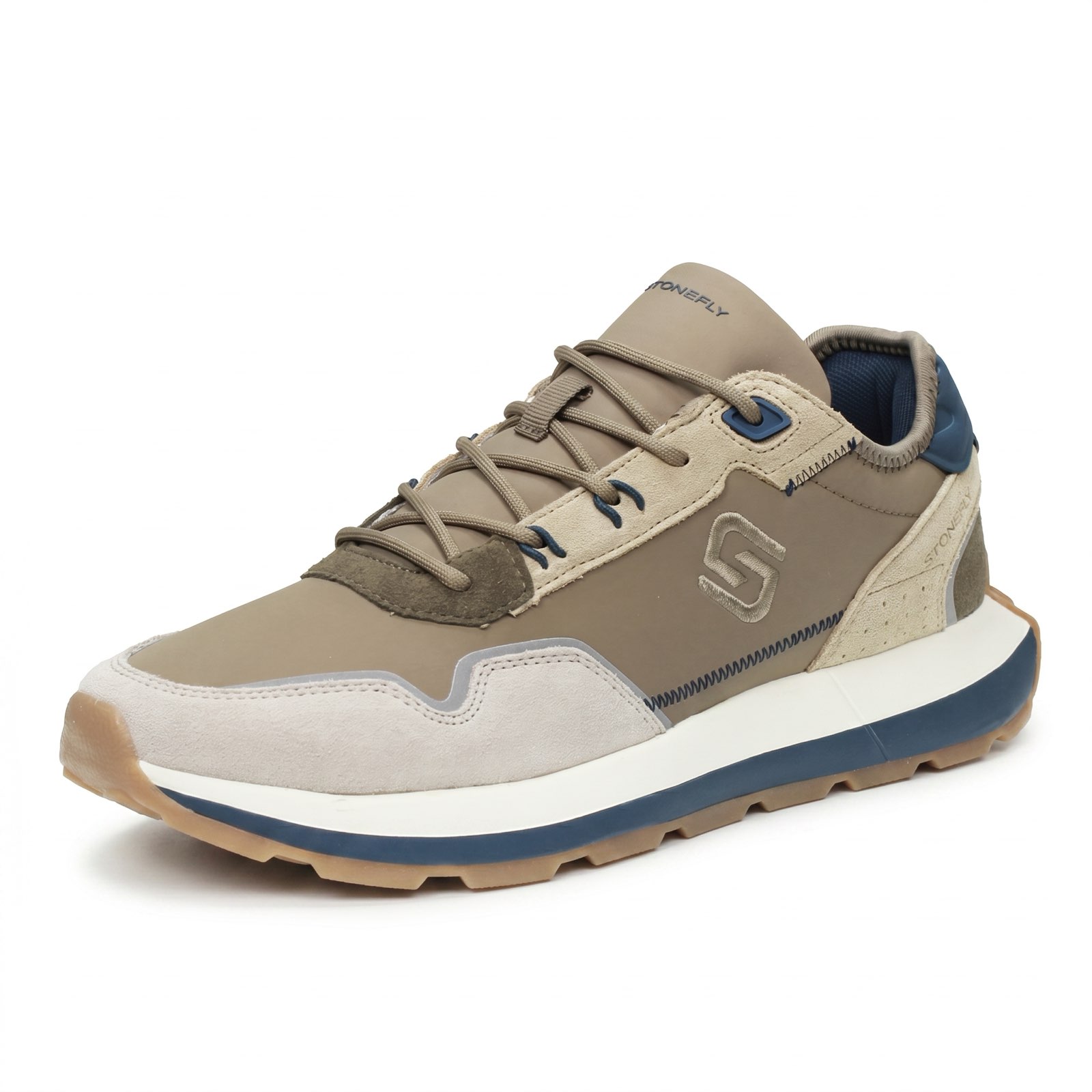 STONEFLY Baskets en daim et en nylon Homme sable