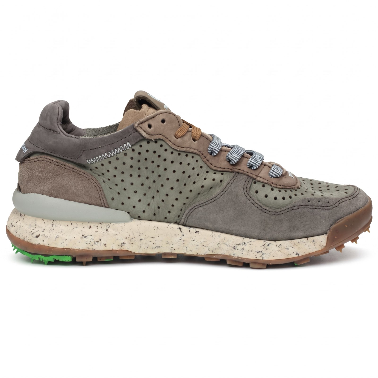 SATORISAN Chacrona - Low Leather Sneakers Man green Photo 3