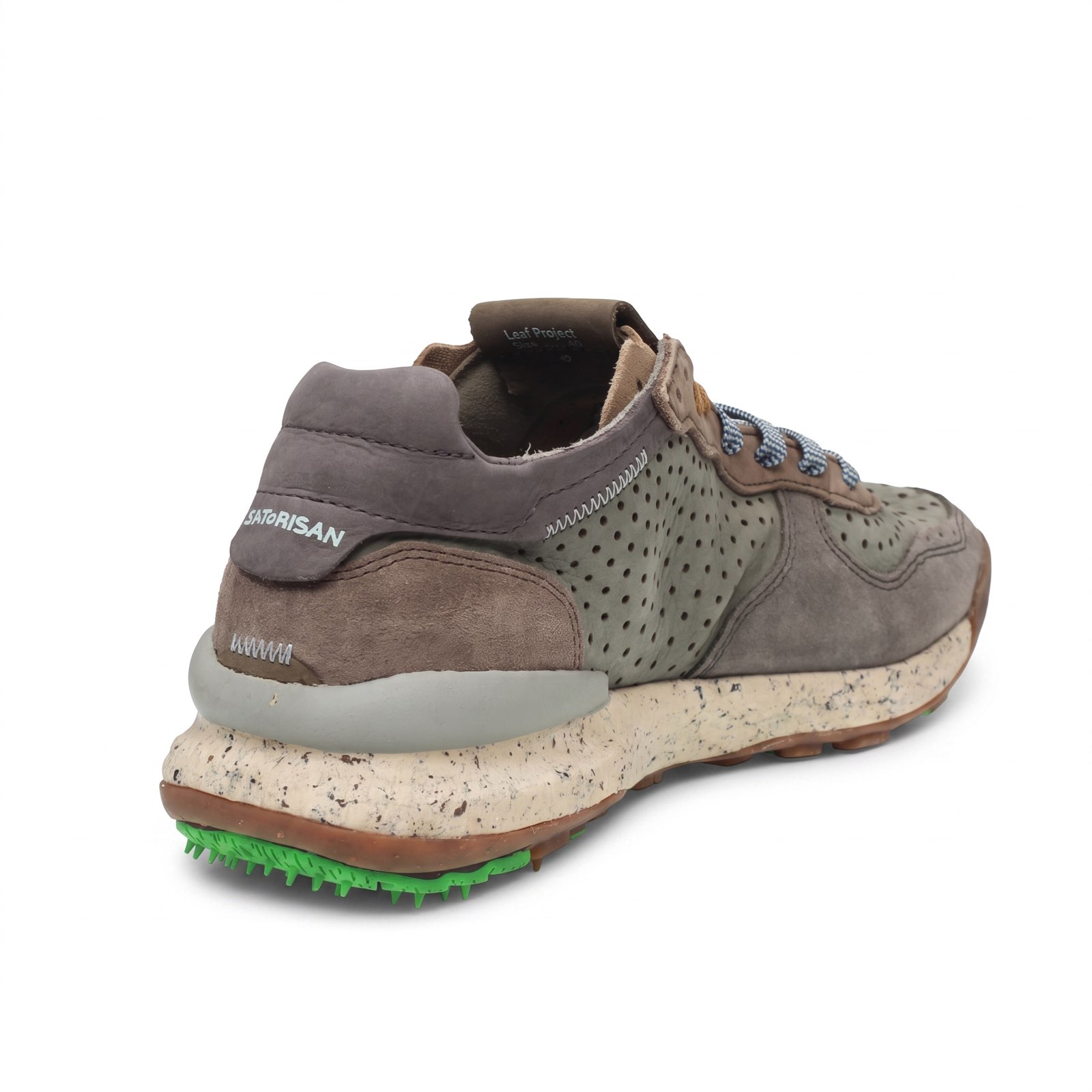 SATORISAN Chacrona - Low Leather Sneakers Man green Photo 6