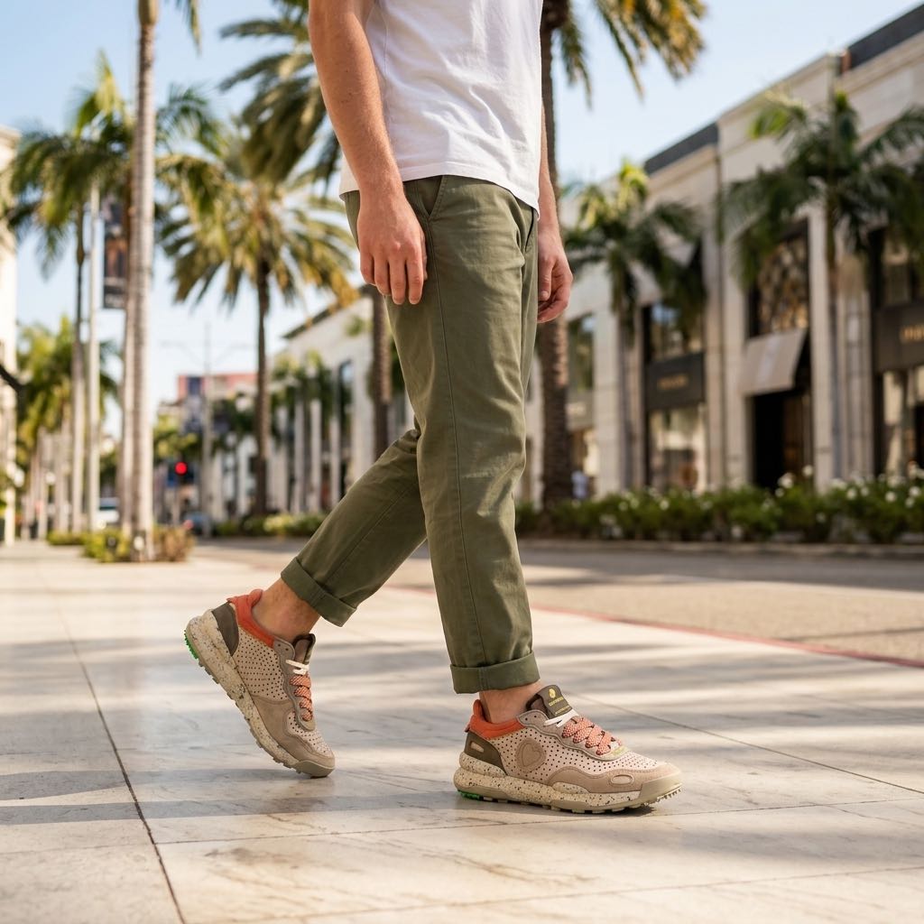 SATORISAN Chacrona - Low Leather Sneakers Man sand Photo 2